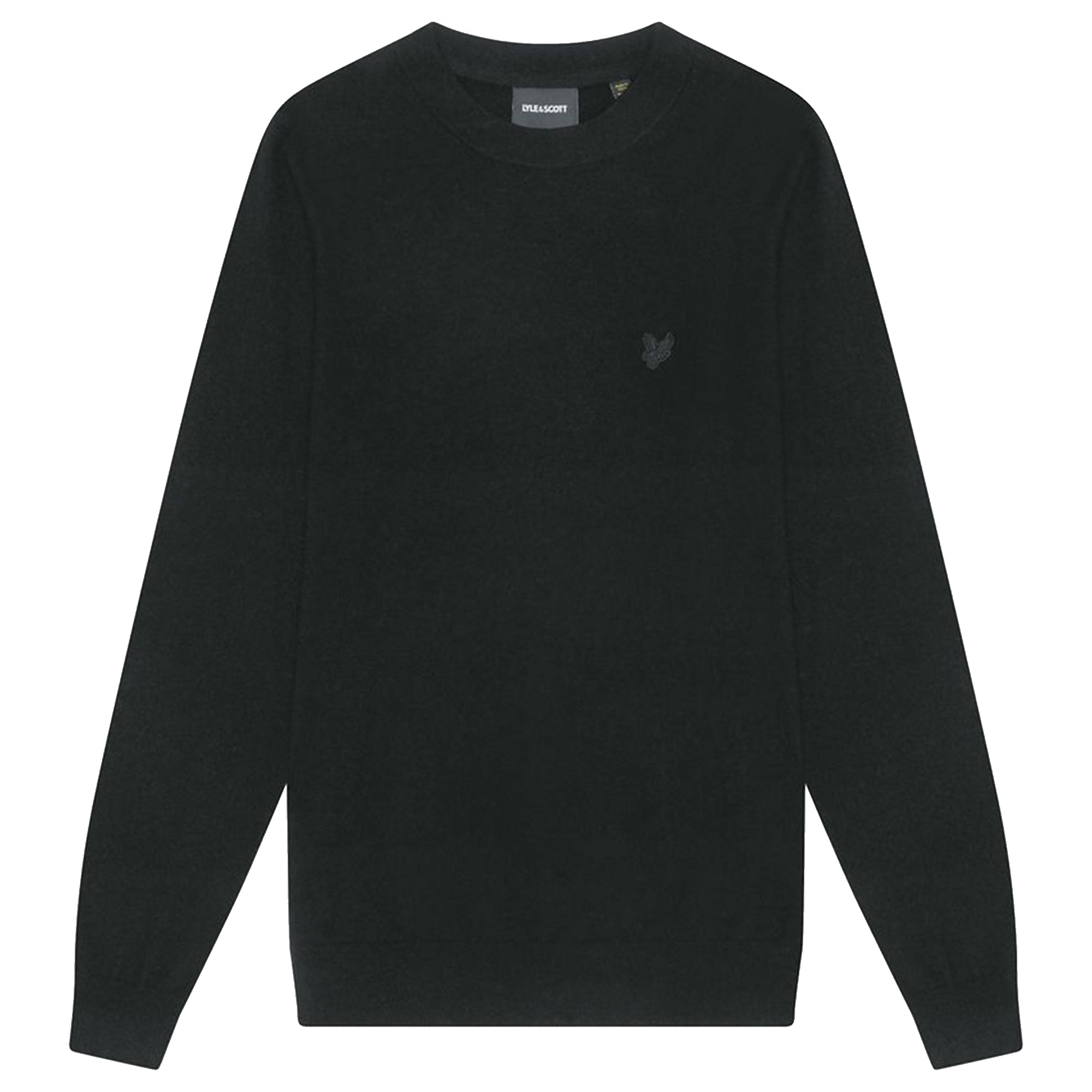 Lyle & Scott Tonal Eagle Lambswool Crew Neck Jumper
