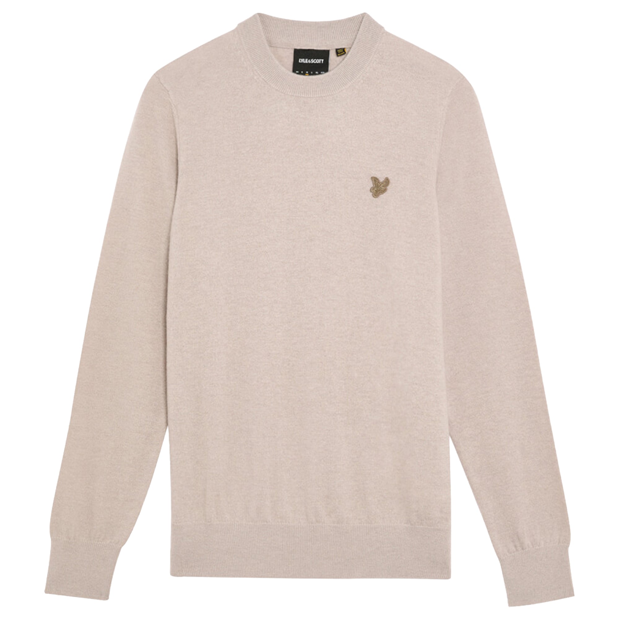 Lyle & Scott Tonal Eagle Lambswool Crew Neck Jumper