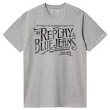 Replay Royal Eagle Blue Jeans Chest Logo T-Shirt