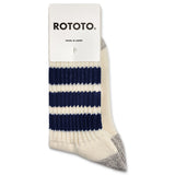 ROTOTO Coarse Ribbed Old School Crew Socks