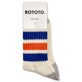 ROTOTO Coarse Ribbed Old School Crew Socks