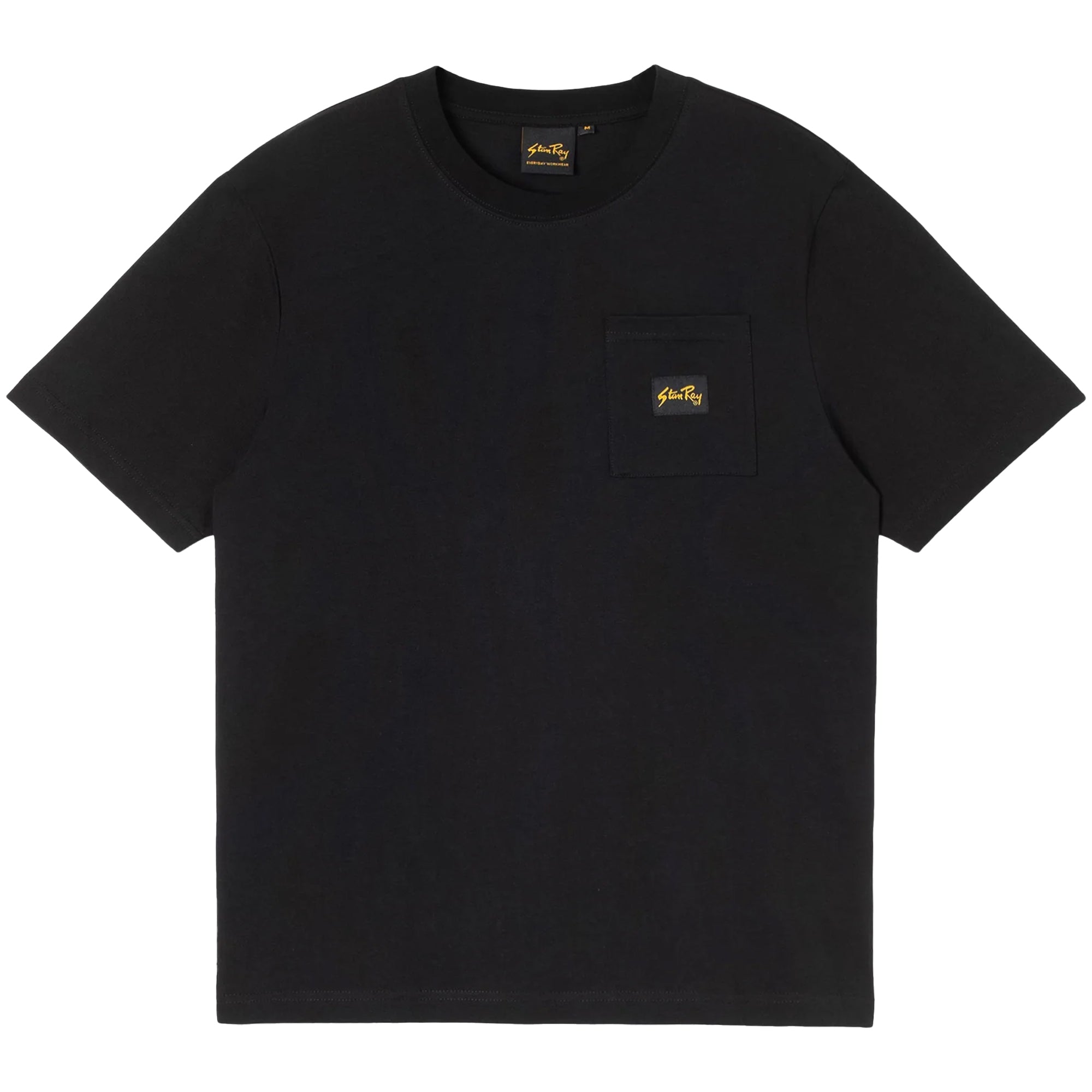 Front view of Stan Ray Patch Pocket T-Shirt for Men in White