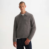 Wax London Alpha Twist Fleck Wool Polo