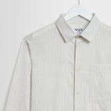 Wax London Halcomb Broken Stripe Long Sleeve Shirt