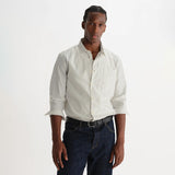 Wax London Halcomb Broken Stripe Long Sleeve Shirt