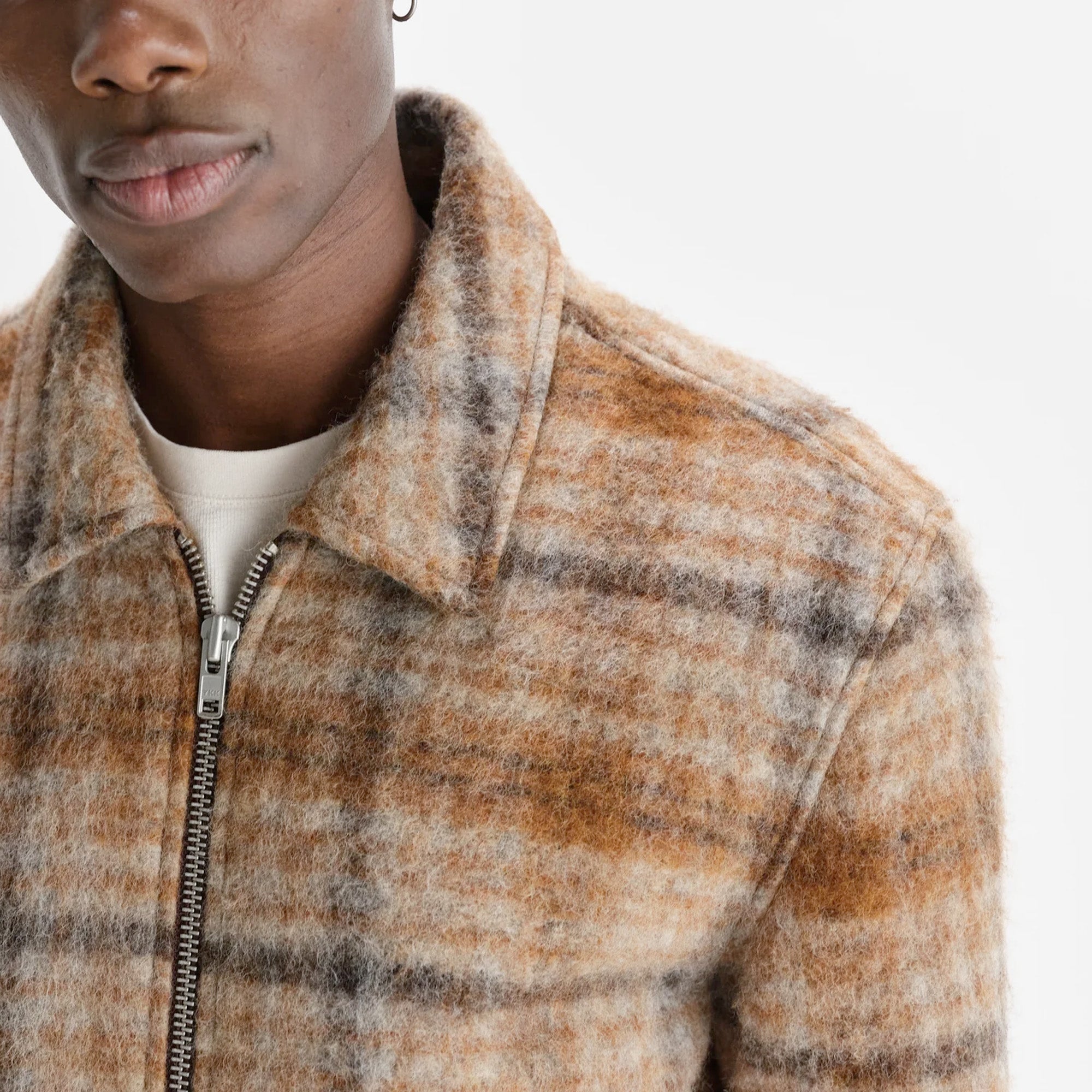 Wax London Heath Jacket Drawn Check