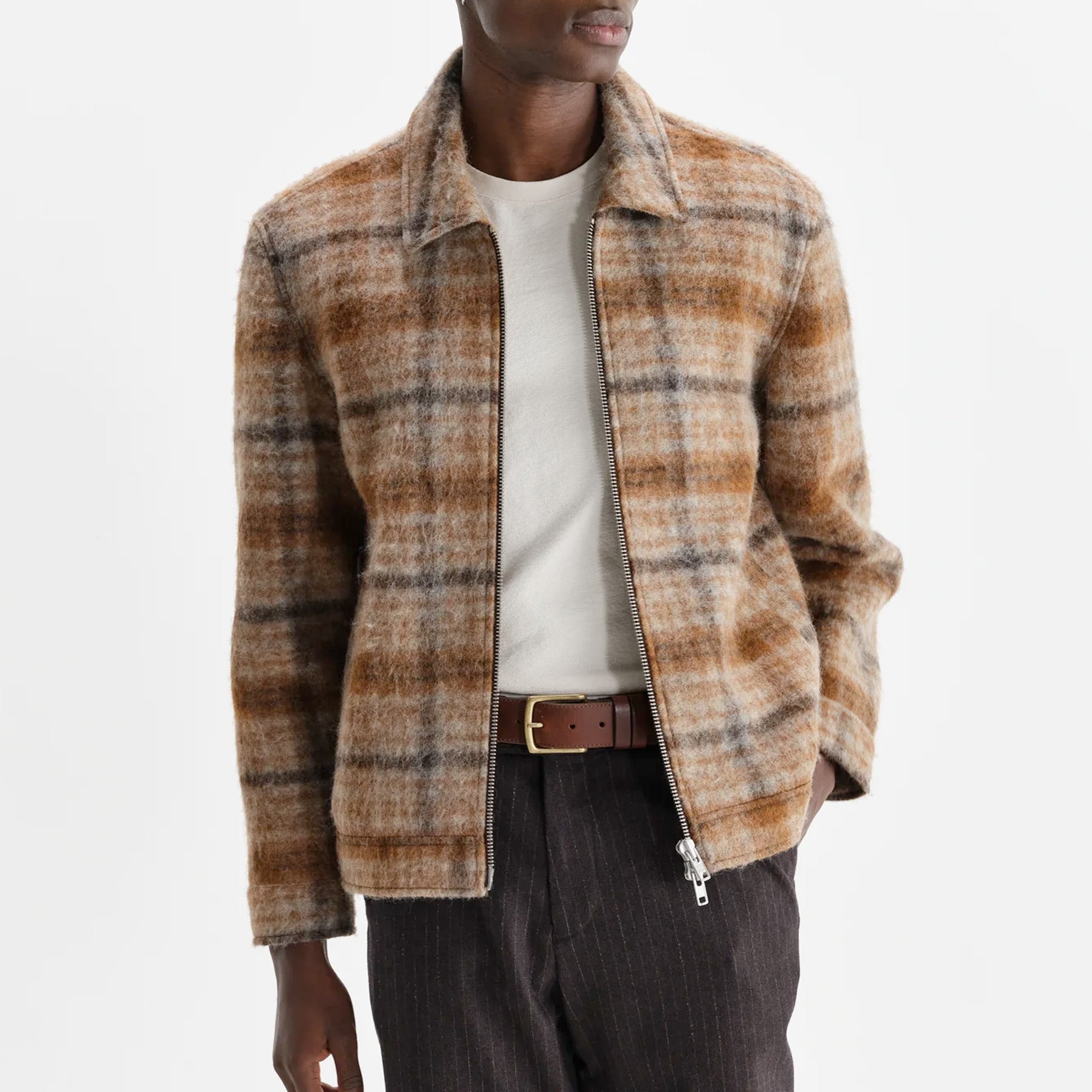 Wax London Heath Jacket Drawn Check