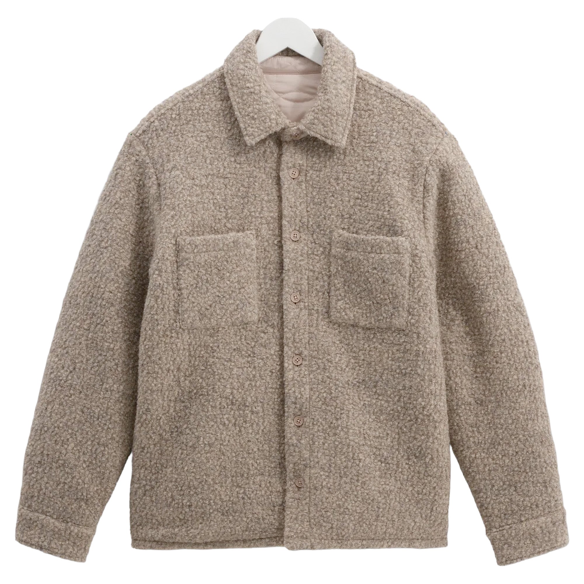Wax London Mount Bobble Wool Reversible Overshirt
