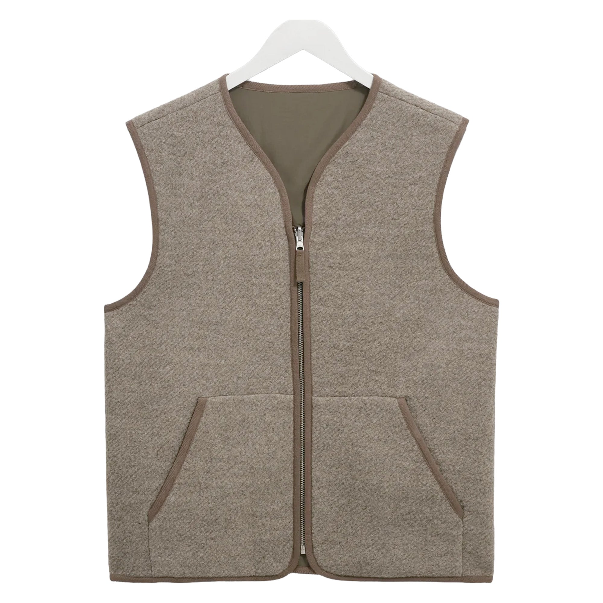 Wax London Paragon Reversible Nylon/Wool Gilet