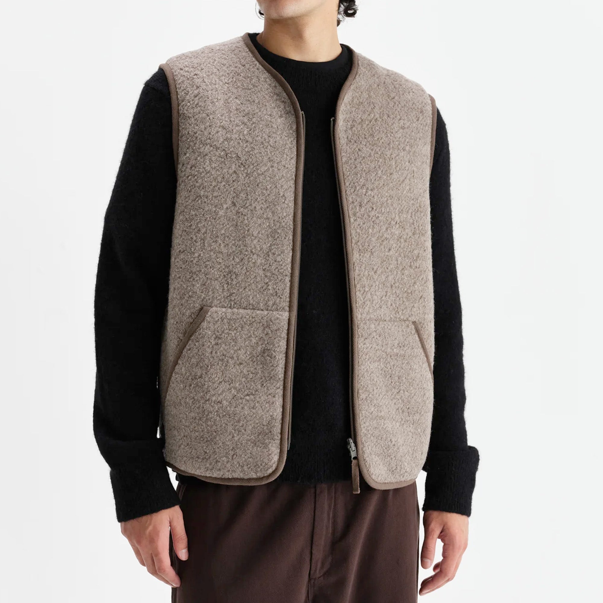 Wax London Paragon Reversible Nylon/Wool Gilet