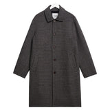 Wax London Stan Double Face Check Wool Coat