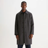 Wax London Stan Double Face Check Wool Coat