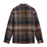 Wax London Whiting Ari Wool Blend Check Overshirt