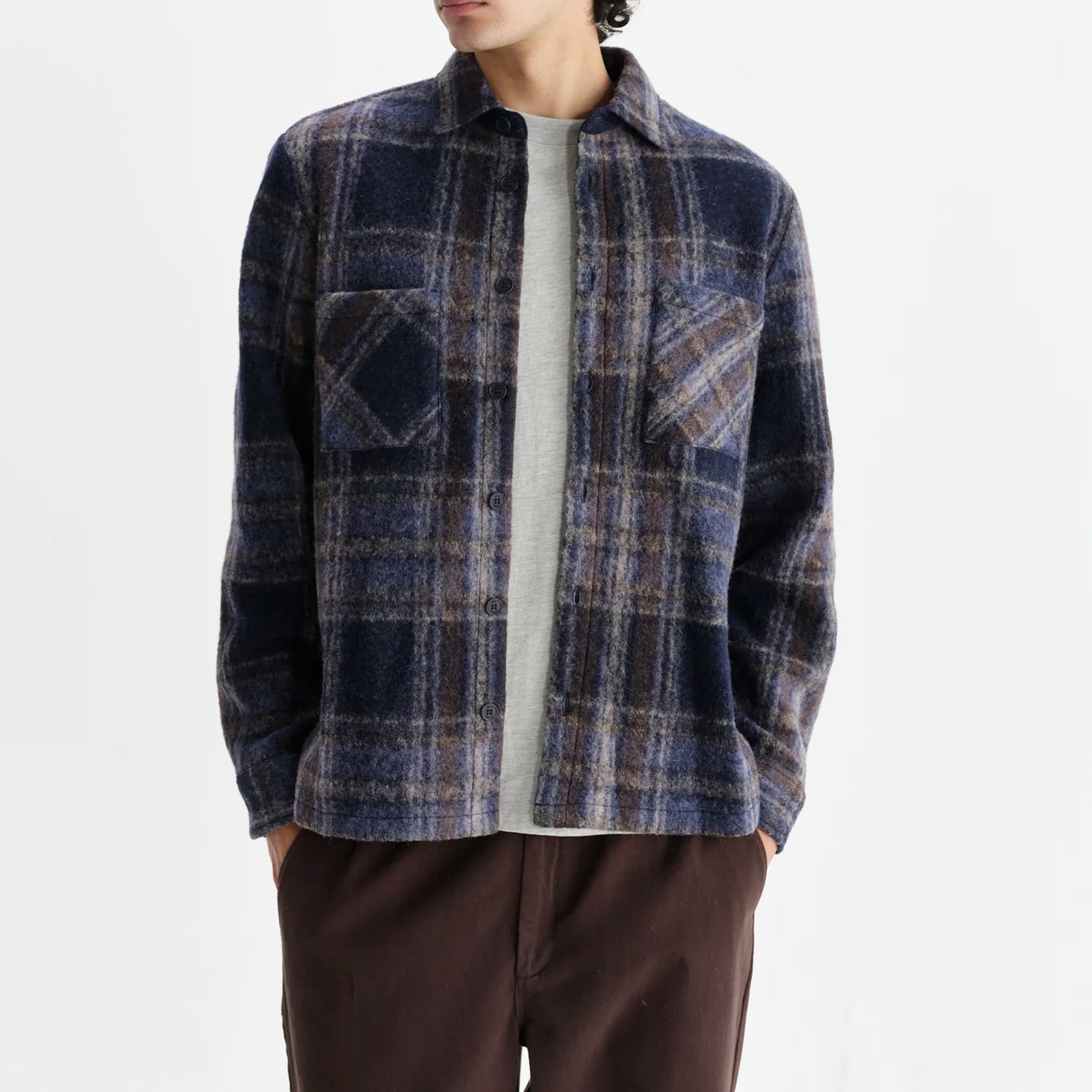Wax London Whiting Wool Blend Check