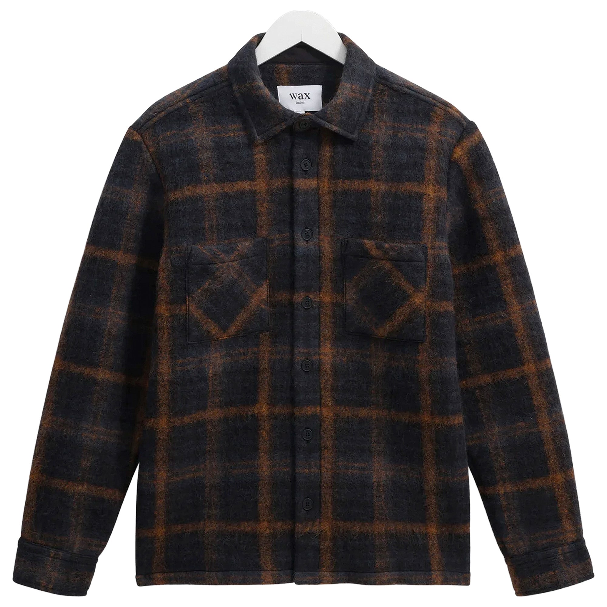 Wax London Whiting Overshirt Drawn Check