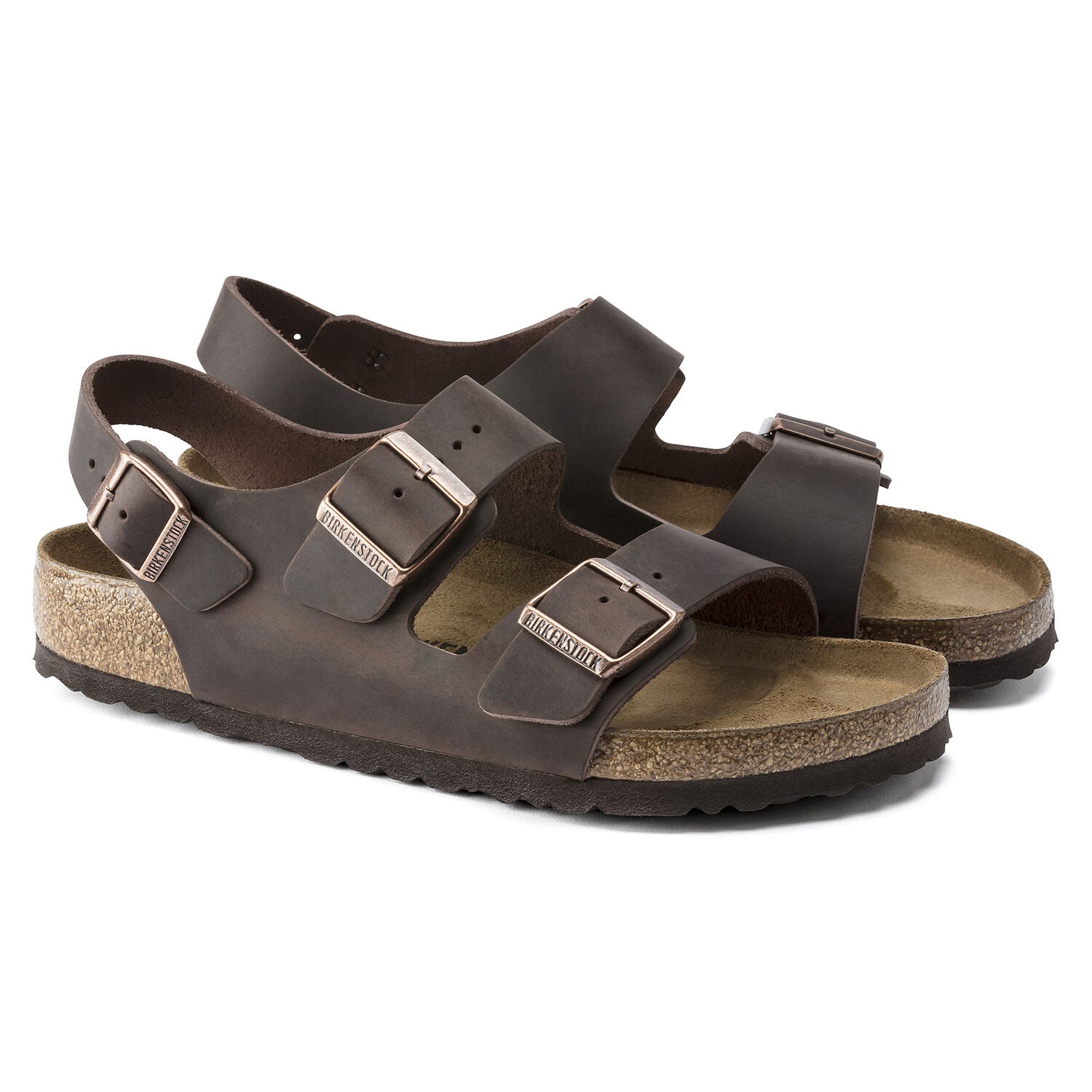 Birkenstock Milano BS Sandals - Habana Leather