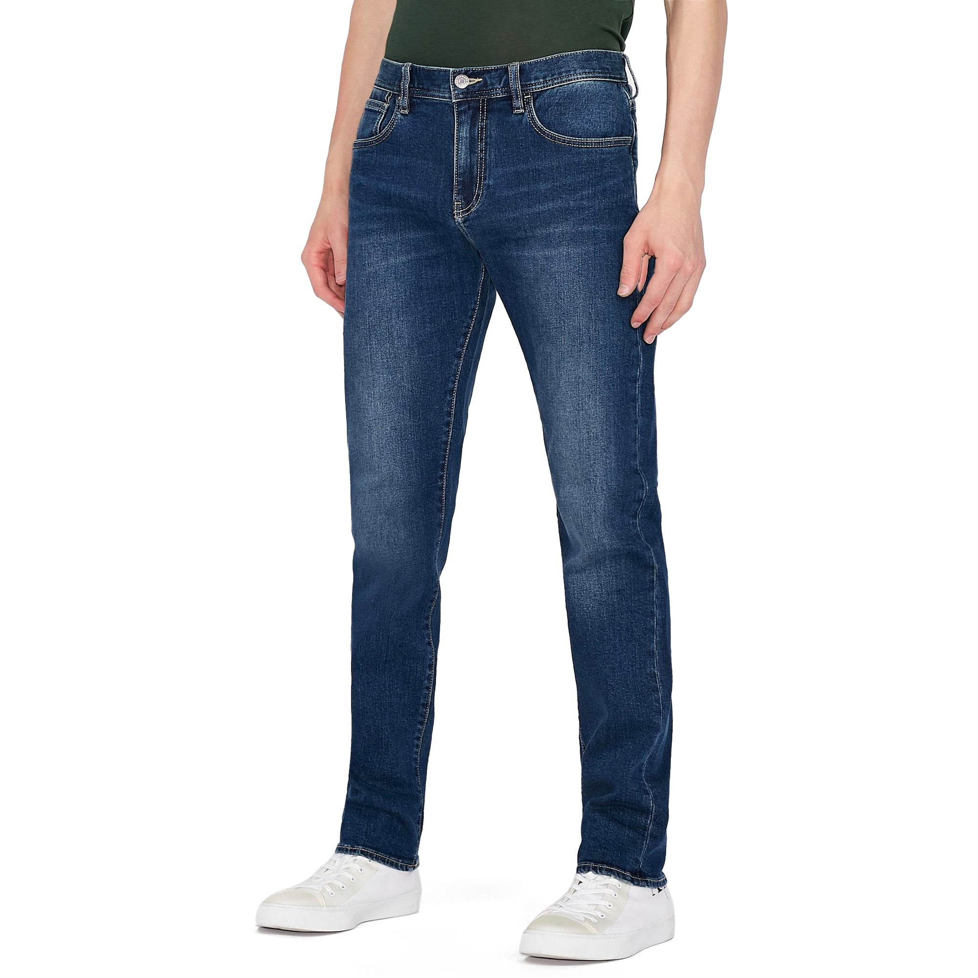 Armani Exchange J13 Slim Fit Jeans - Stone Wash Blue