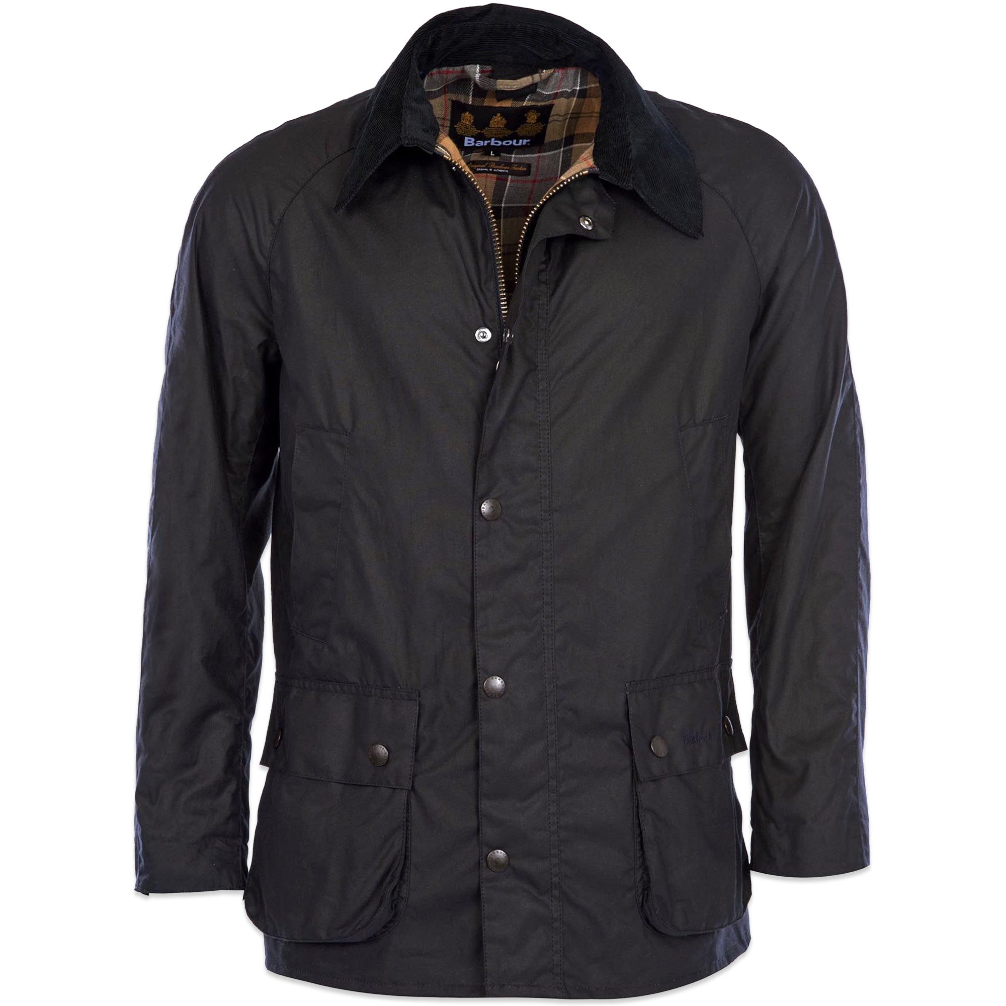 Barbour Ashby Wax Jacket - Navy