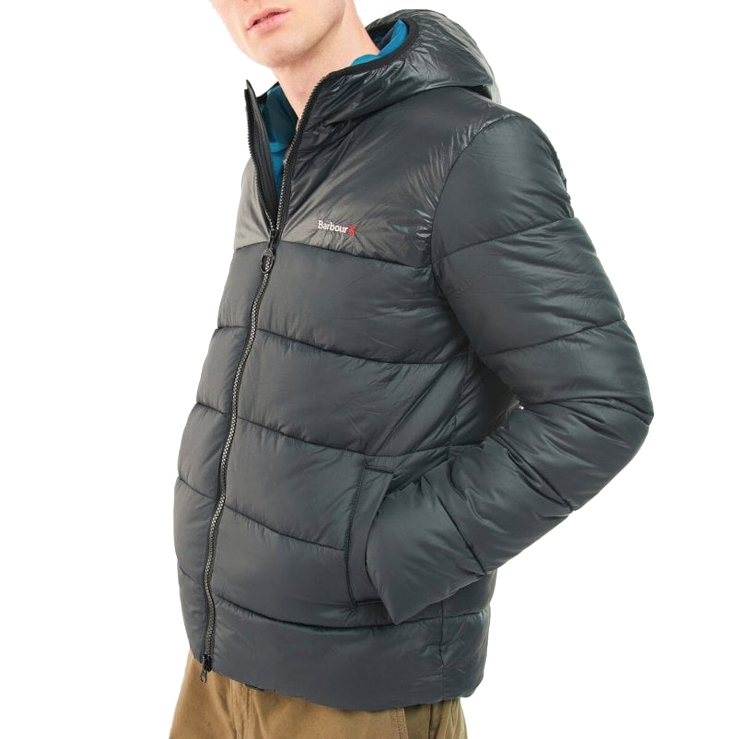 Barbour Dew Point Baffle Quilted Jacket Black