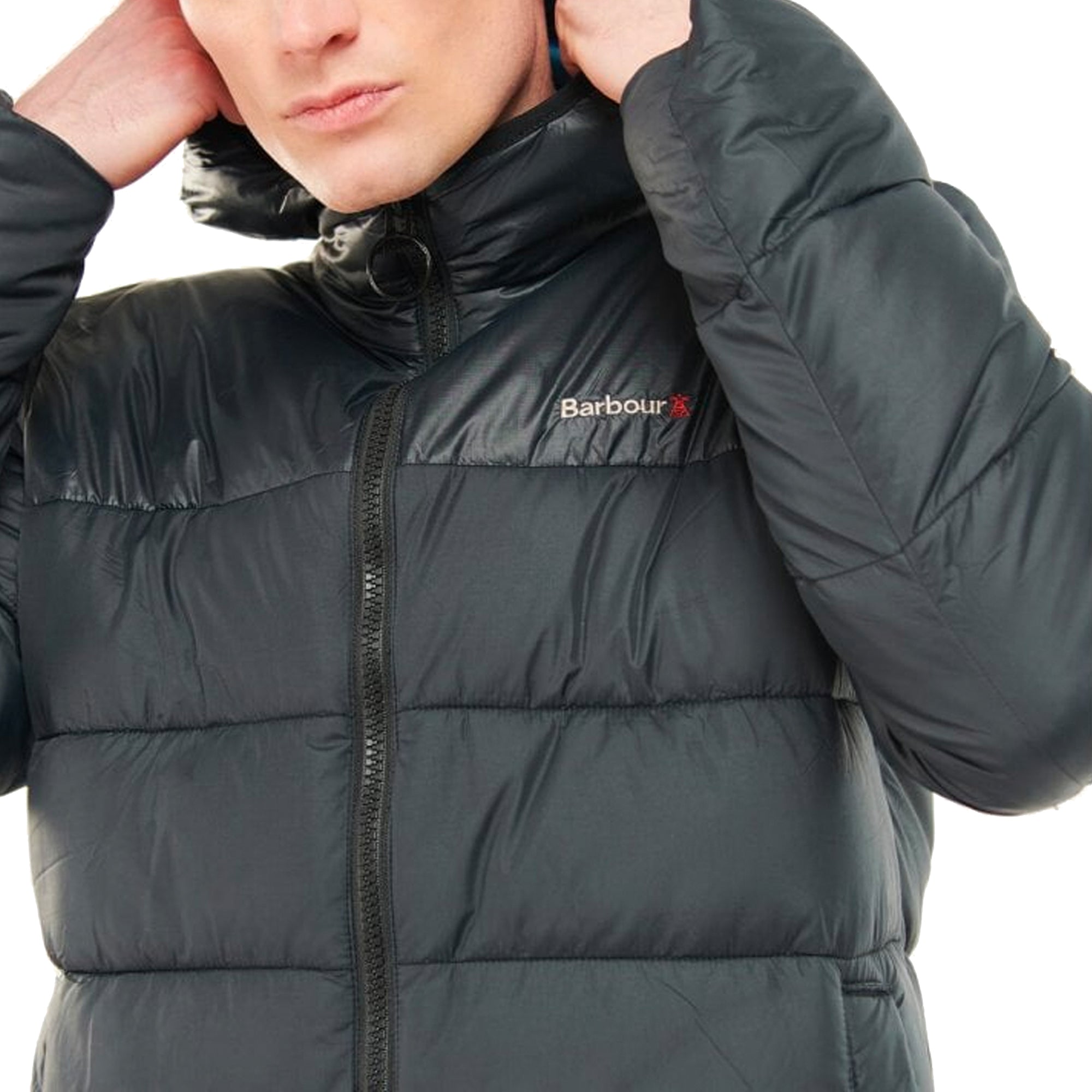 Barbour Dew Point Baffle Quilted Jacket - Black