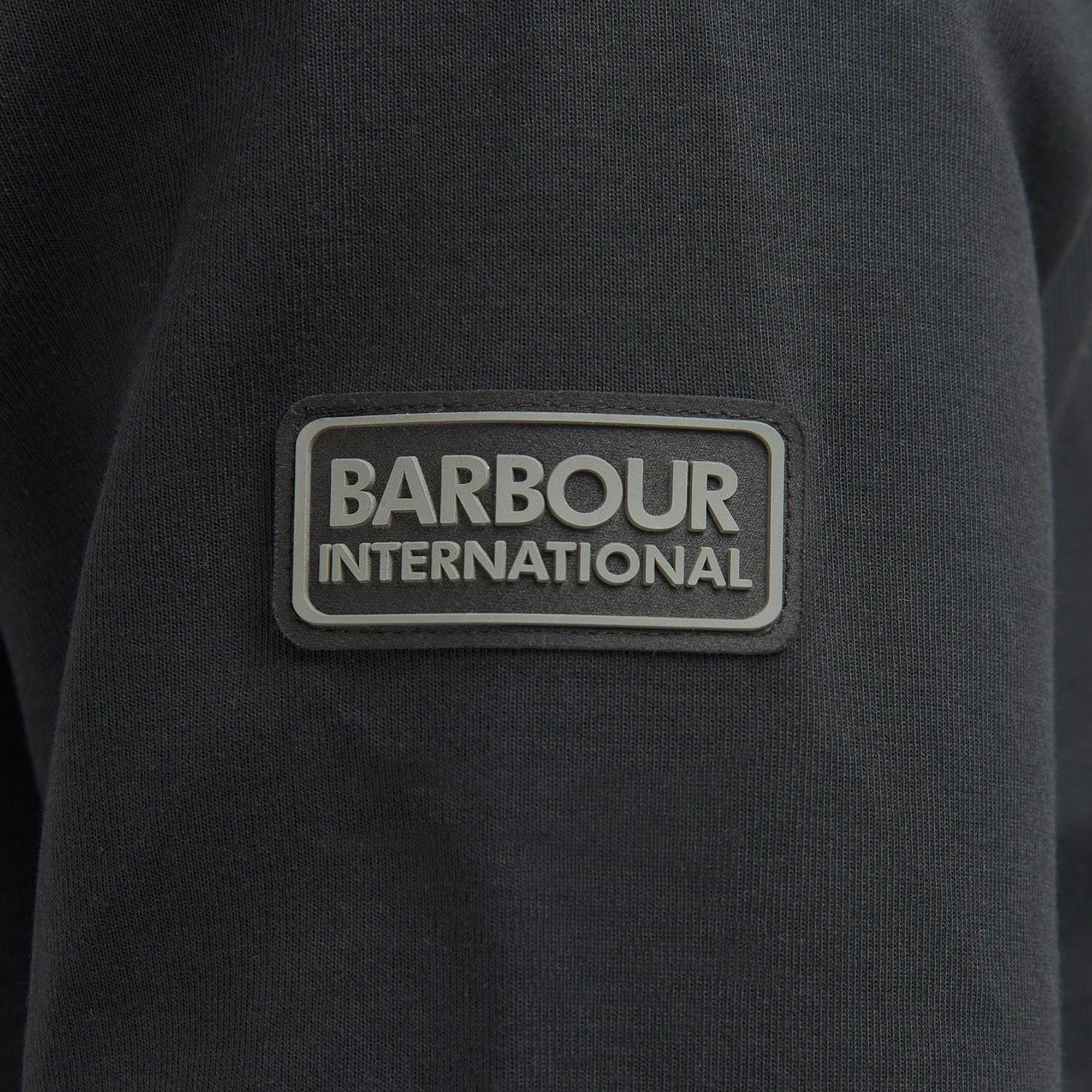Barbour International Sprint Quarter Zip Sweat - Black