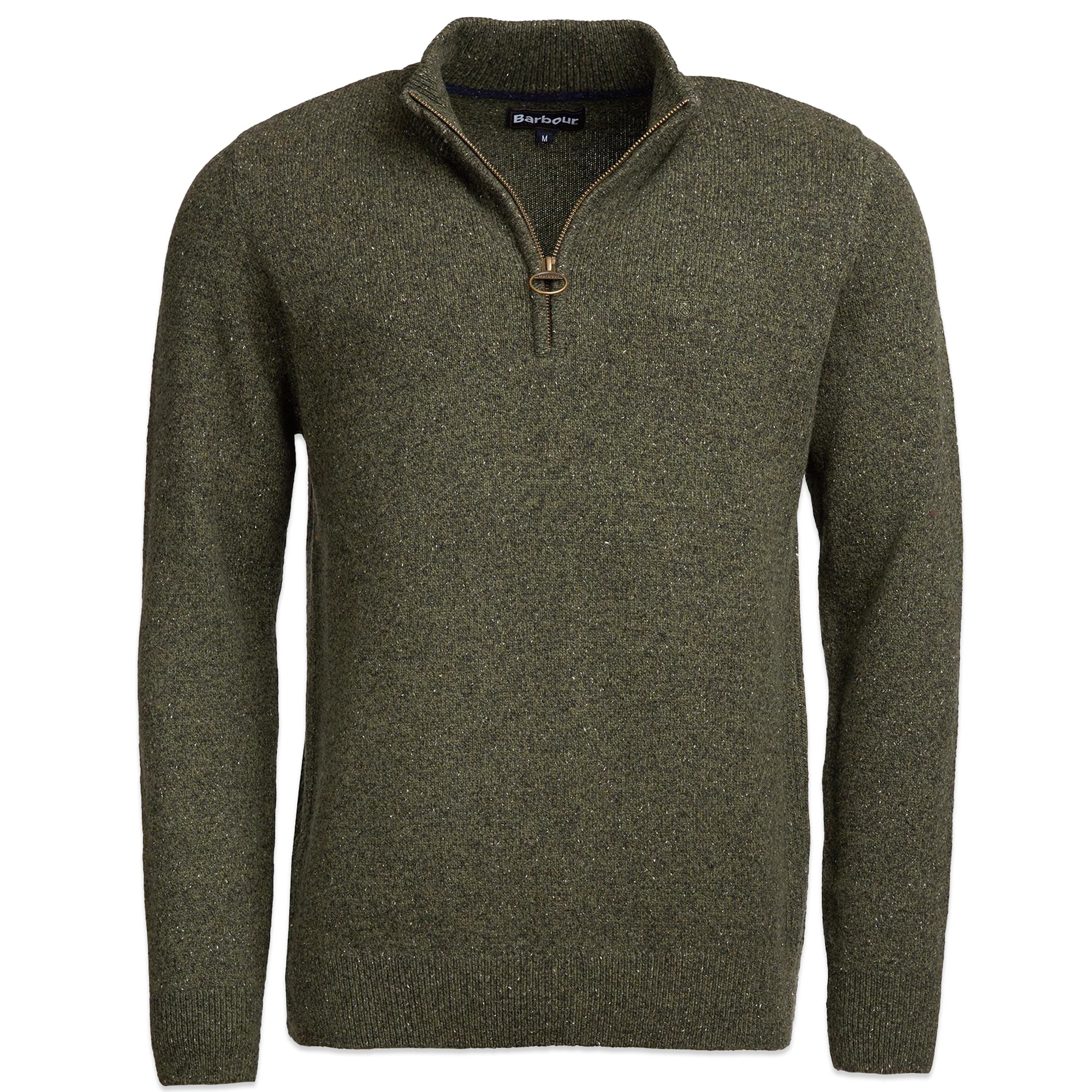 Barbour Tisbury Half Zip Sweater - Dark Seaweed