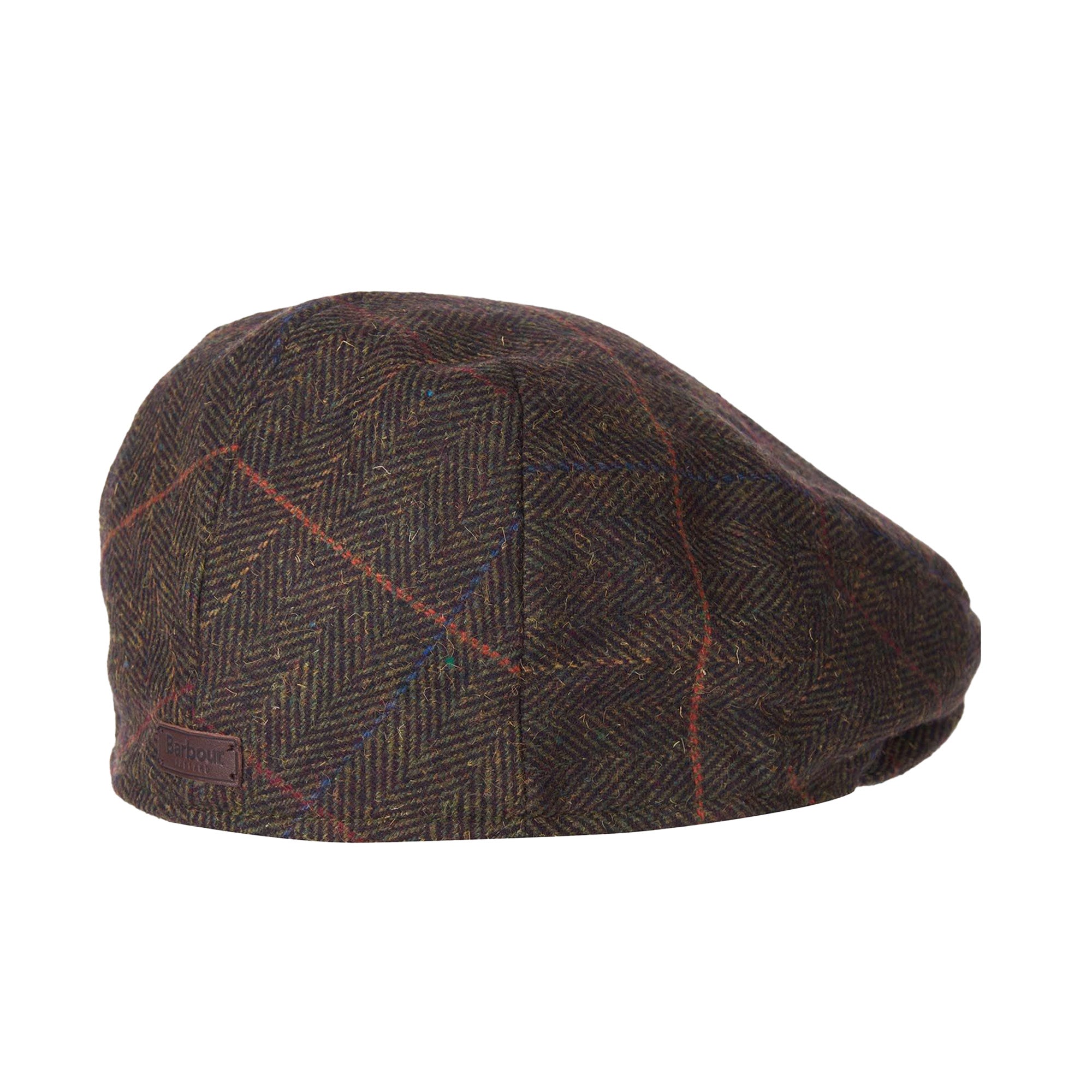 Barbour Wilkin Flat Cap Olive Herringbone