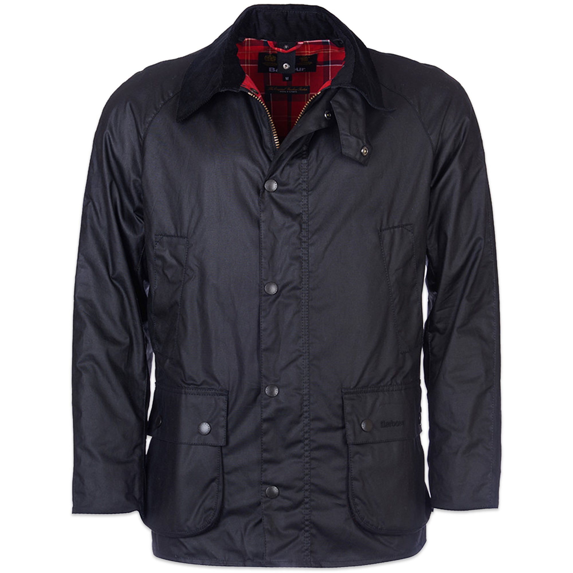 Barbour Ashby Wax Jacket - Black - Arena Menswear