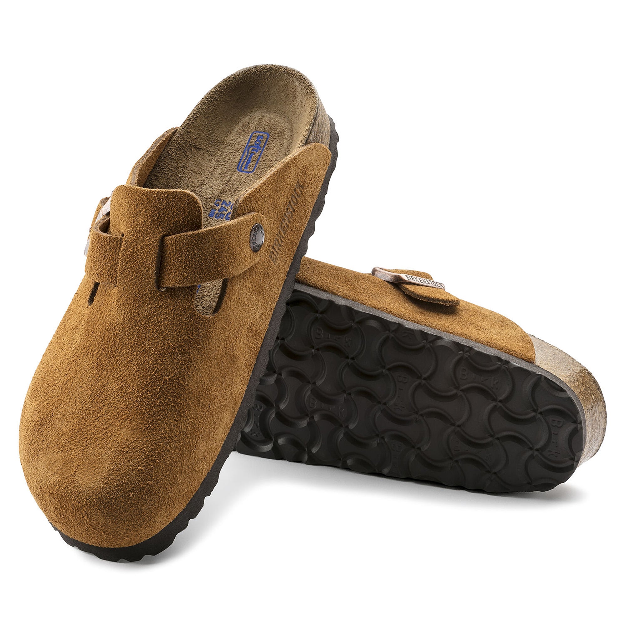 Birkenstock Boston SFB Sandals - Mink Suede