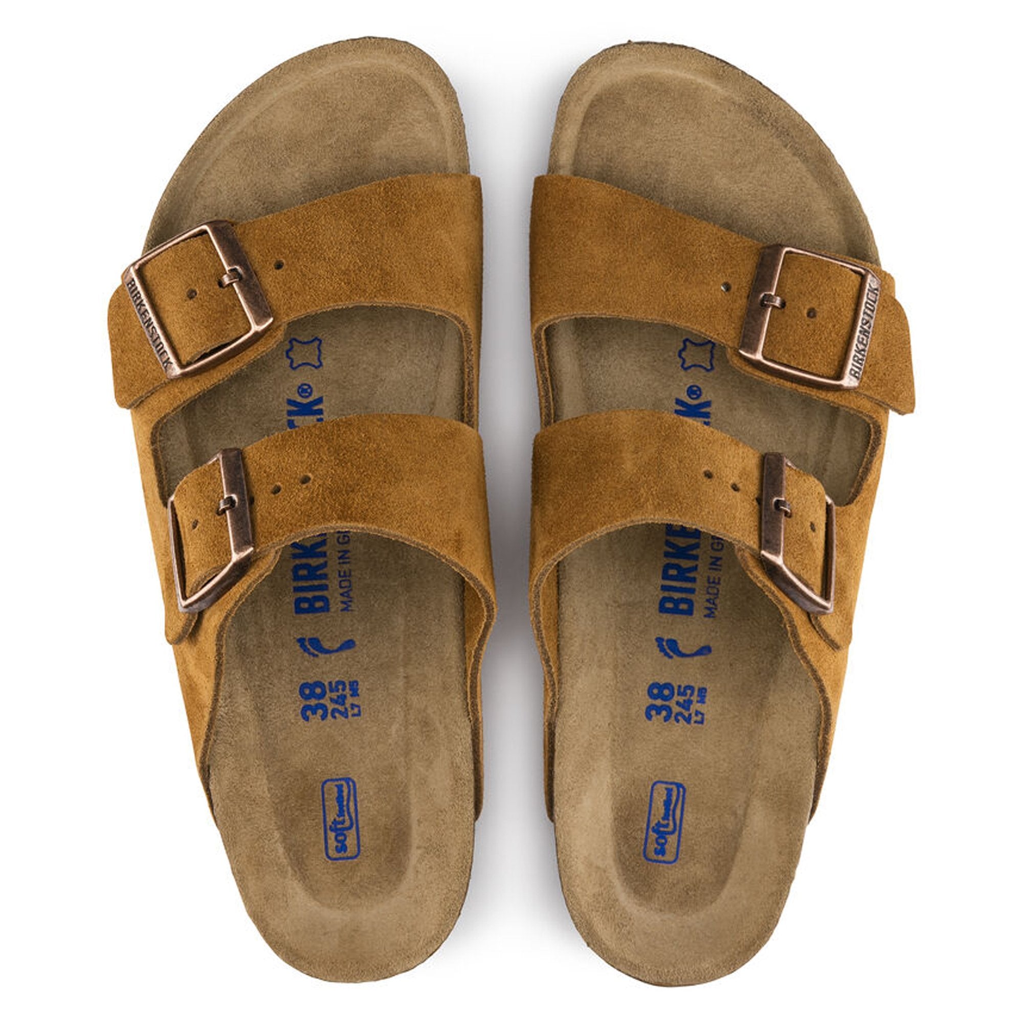 Birkenstock Arizona SFB VL Sandals - Mink Suede