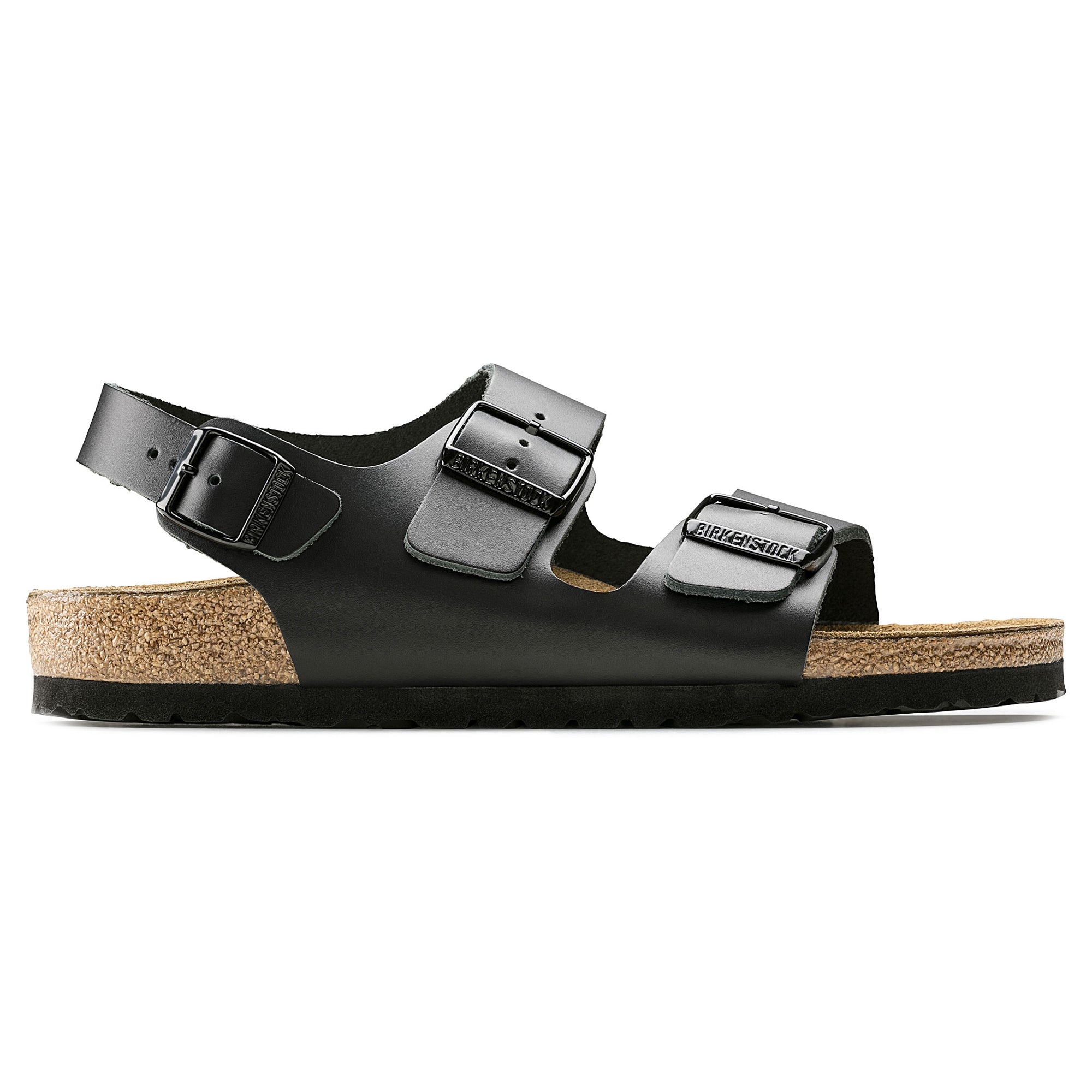 Birkenstock Milano NL Sandals - Black Leather