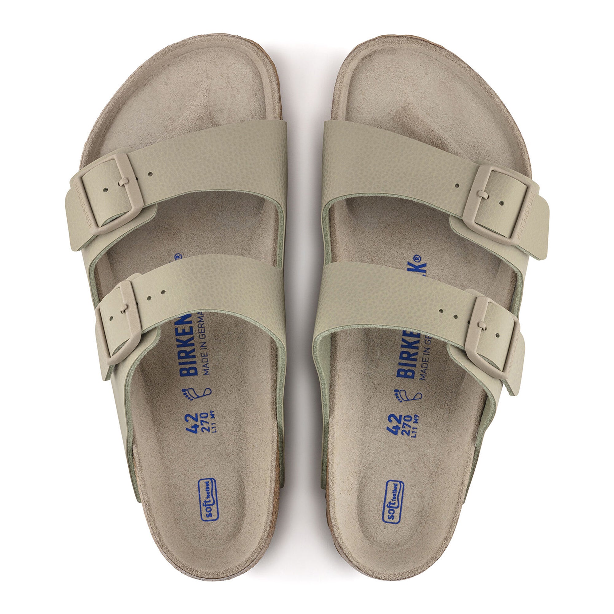 Birkenstock Arizona SFB BF Sandals - Desert Soil Faded Khaki