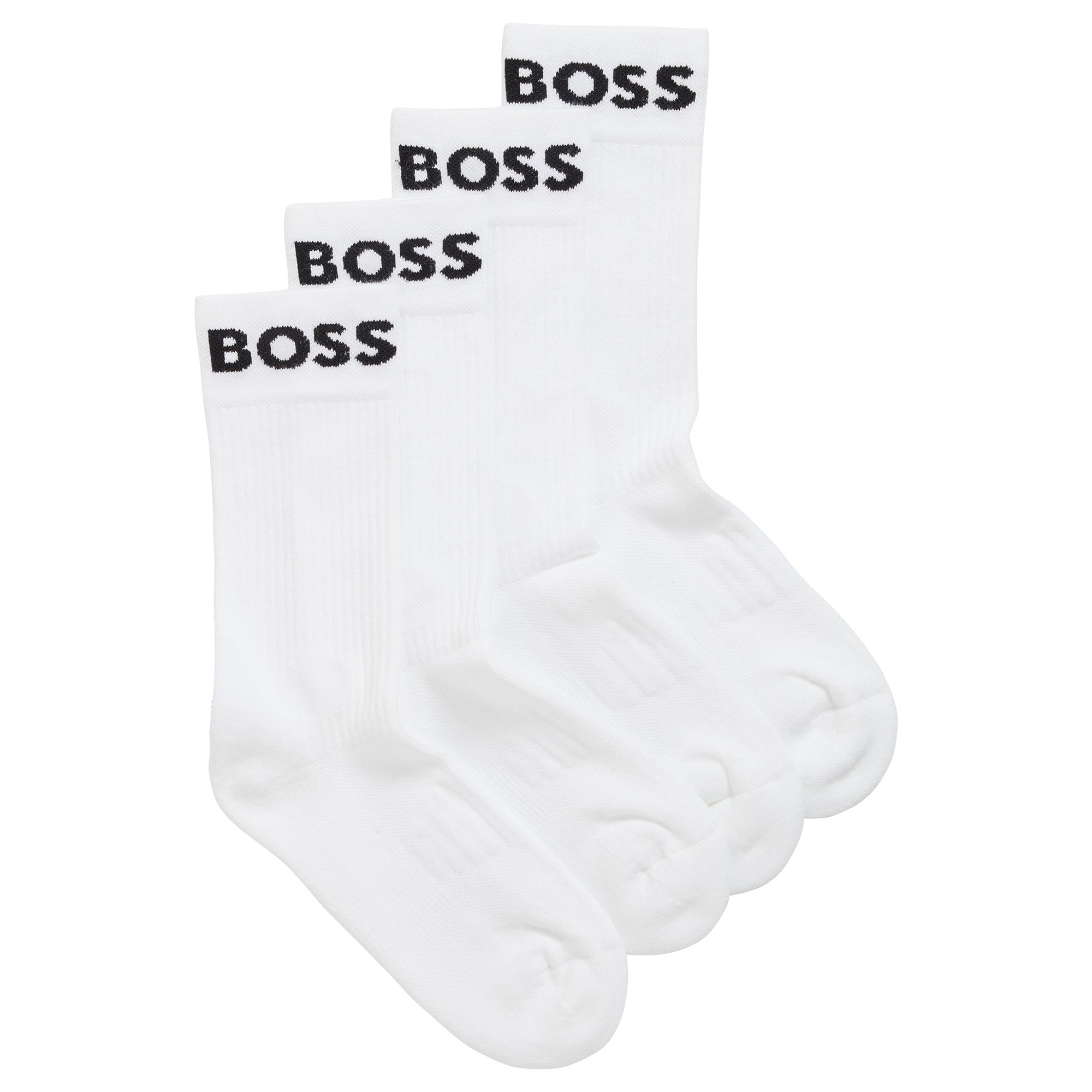 Boss 2 Pack RS Sport Socks - White/White