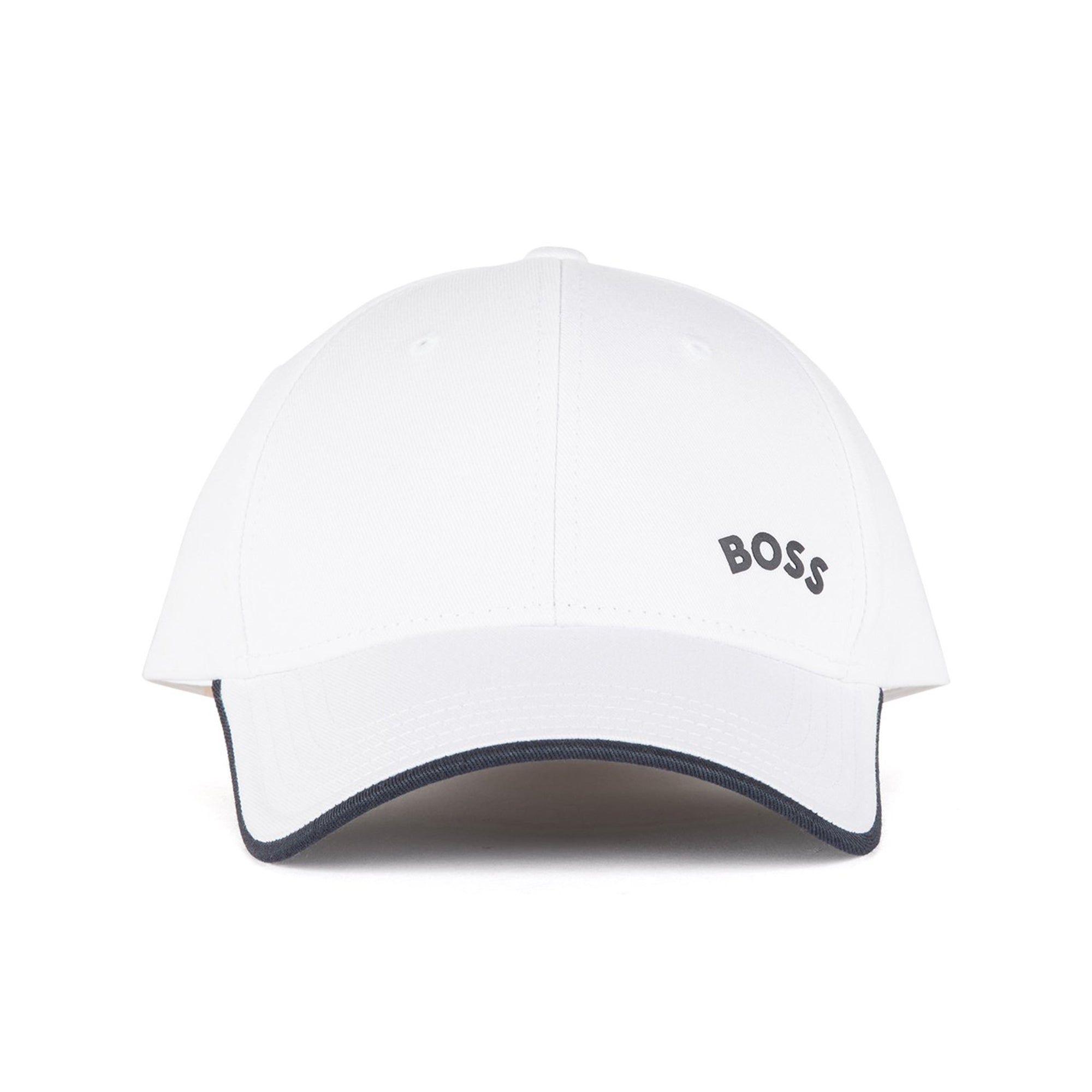 Boss Bold Curved Cap - White