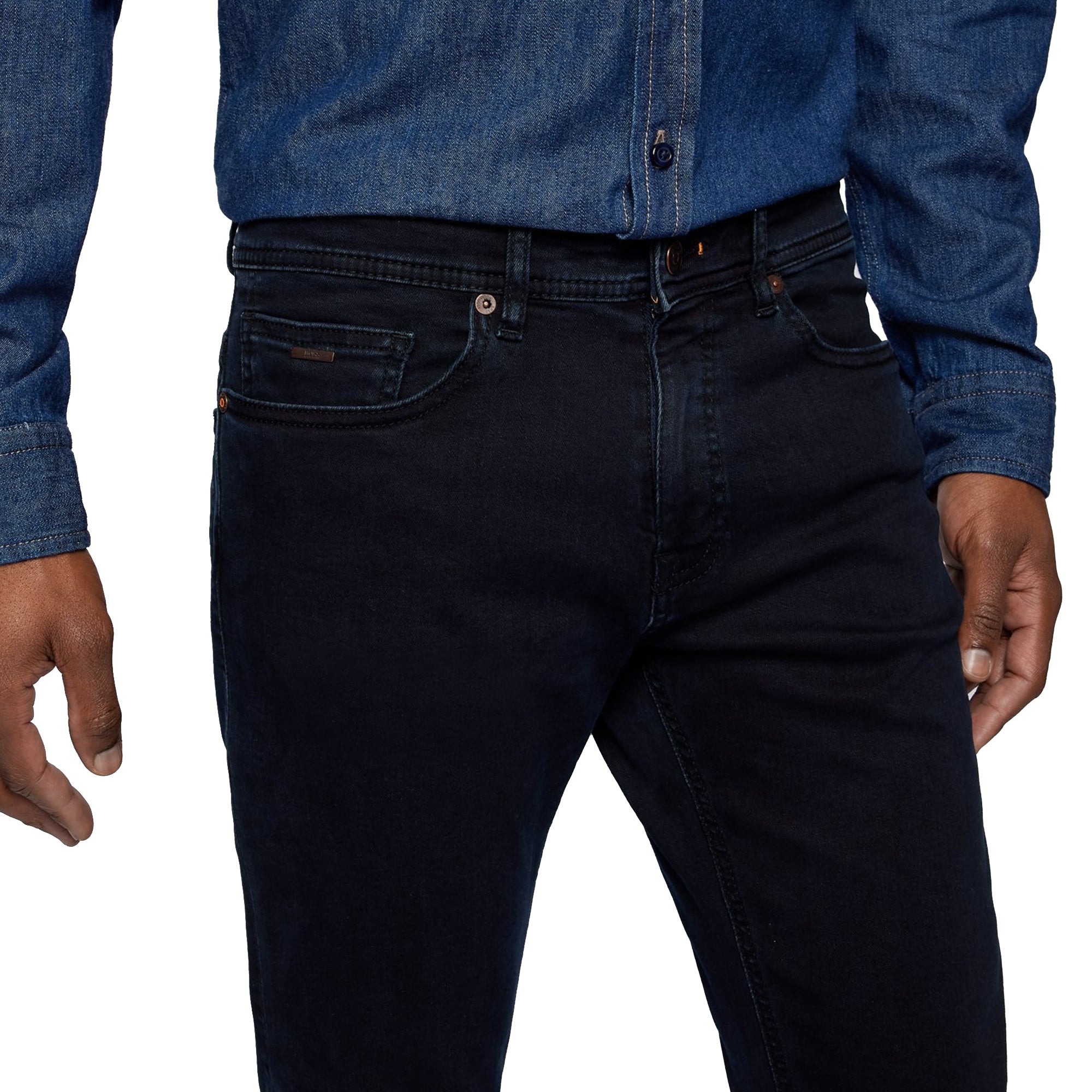 Boss Delaware Slim Fit Jeans - Dark Ink Blue Stretch