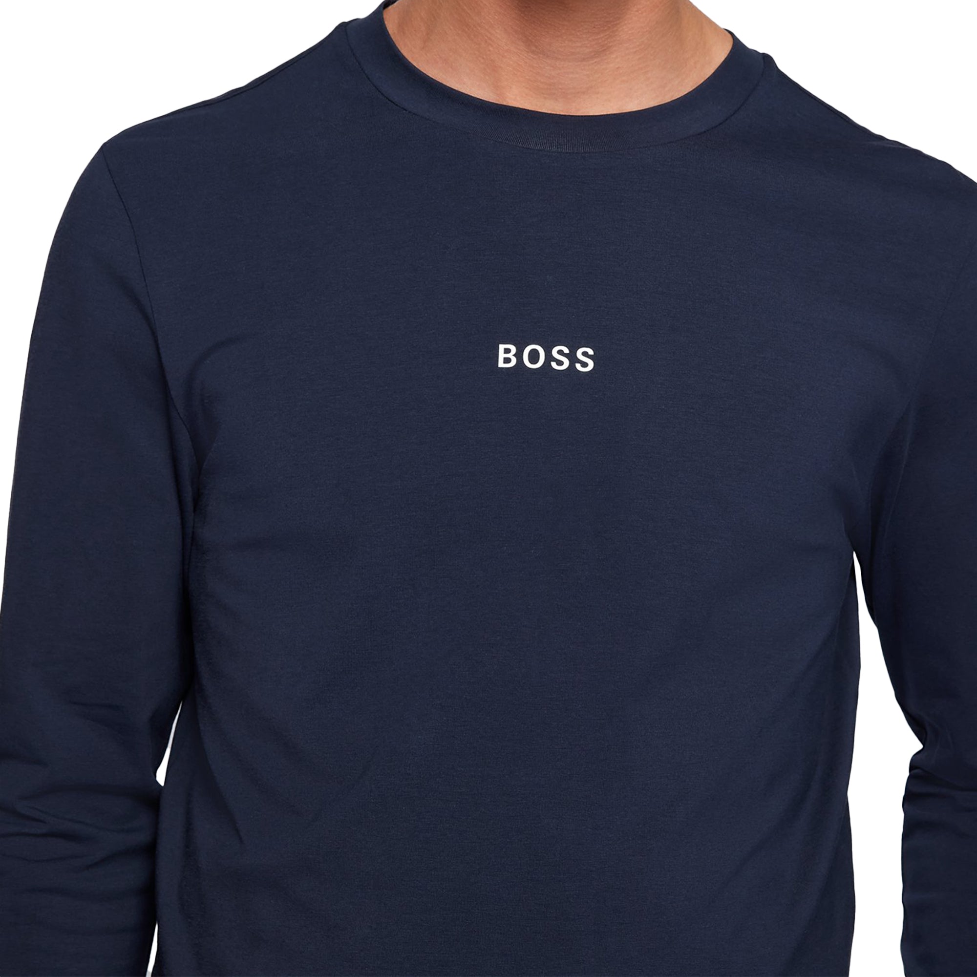Boss TChark 1 Long Sleeve T-Shirt - Navy