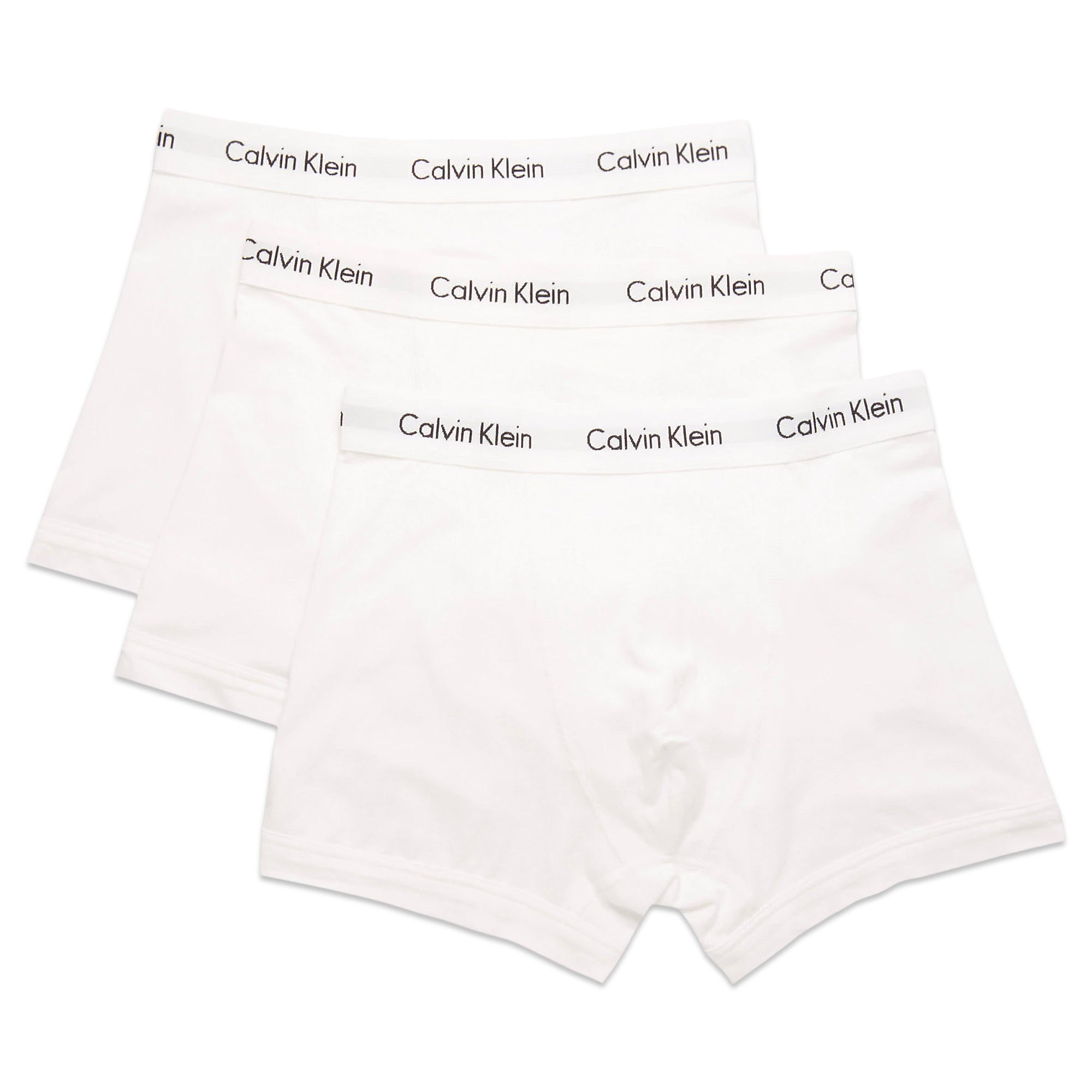 Calvin Klein Cotton Stretch Trunks - White - Arena Menswear