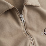 Calvin Klein Monogram Logo Quarter Zip - Perfect Taupe