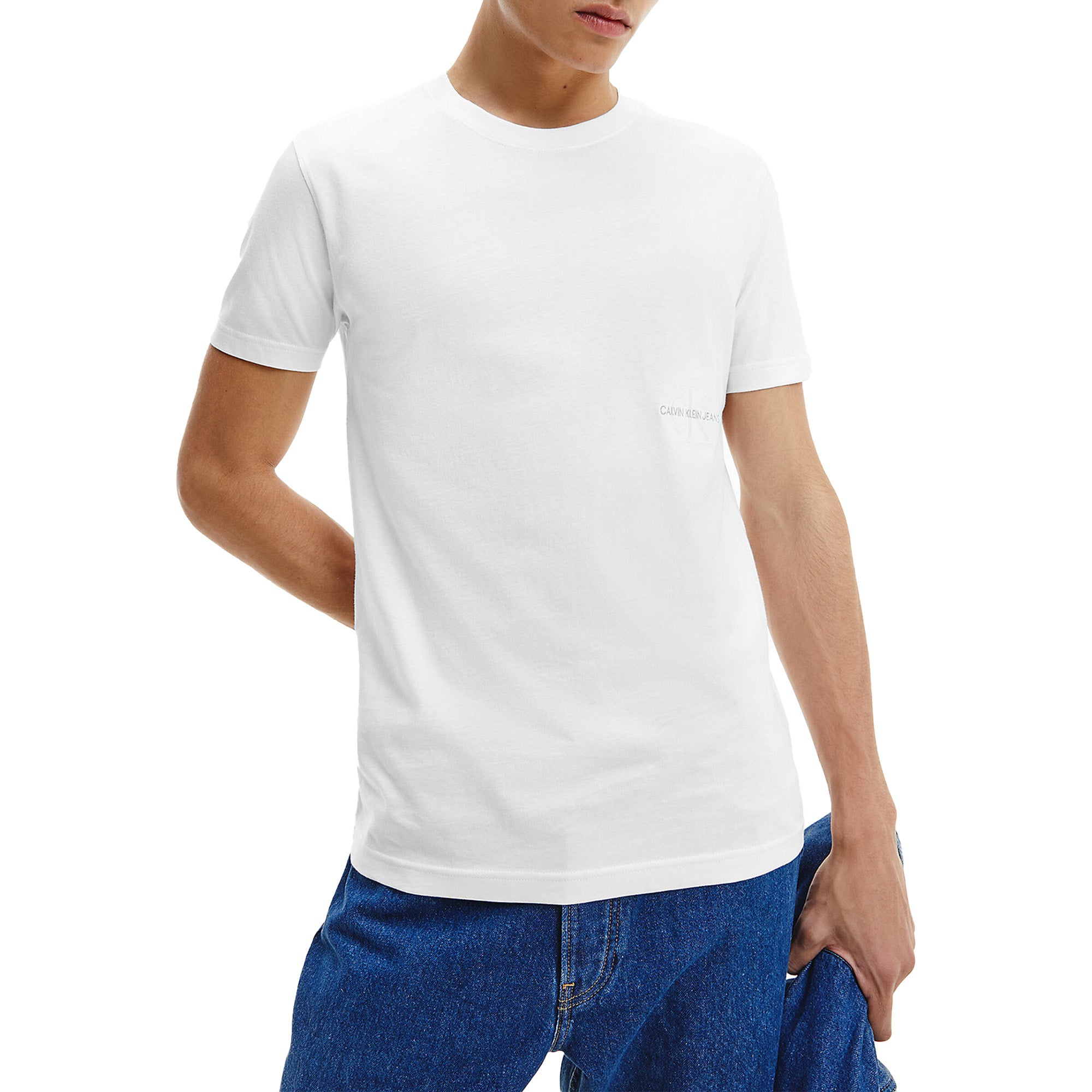 Calvin Klein Off Placed Iconic T-Shirt - White