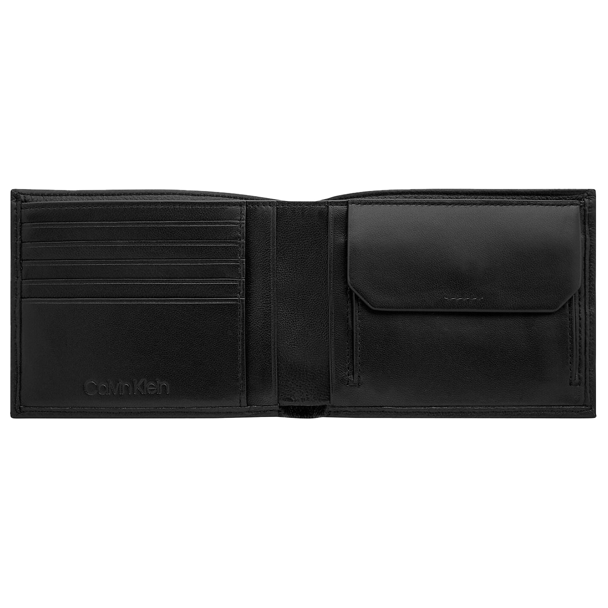 Calvin Klein RFID-Blocking Leather Billfold Wallet - Black