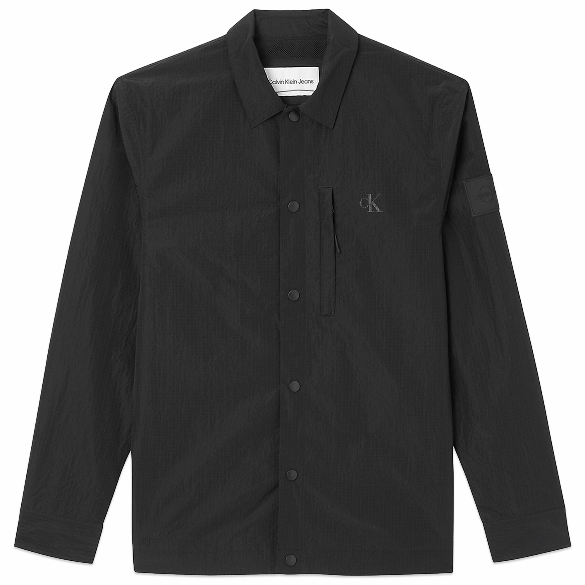 Calvin Klein Ripstop Overshirt - Black