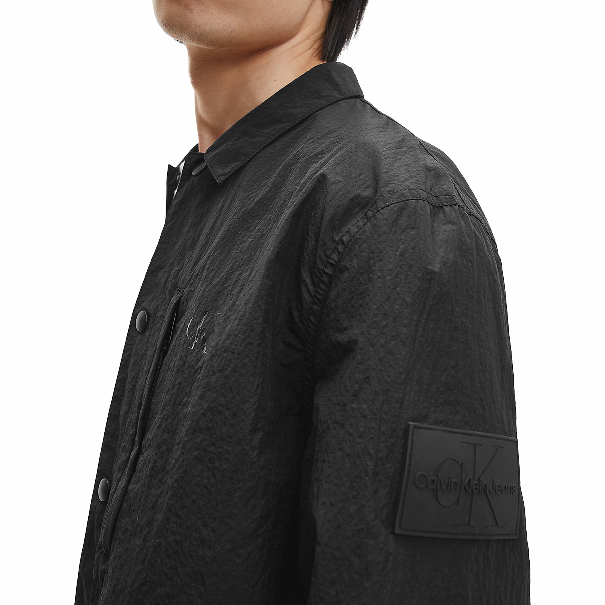 Calvin Klein Ripstop Overshirt - Black