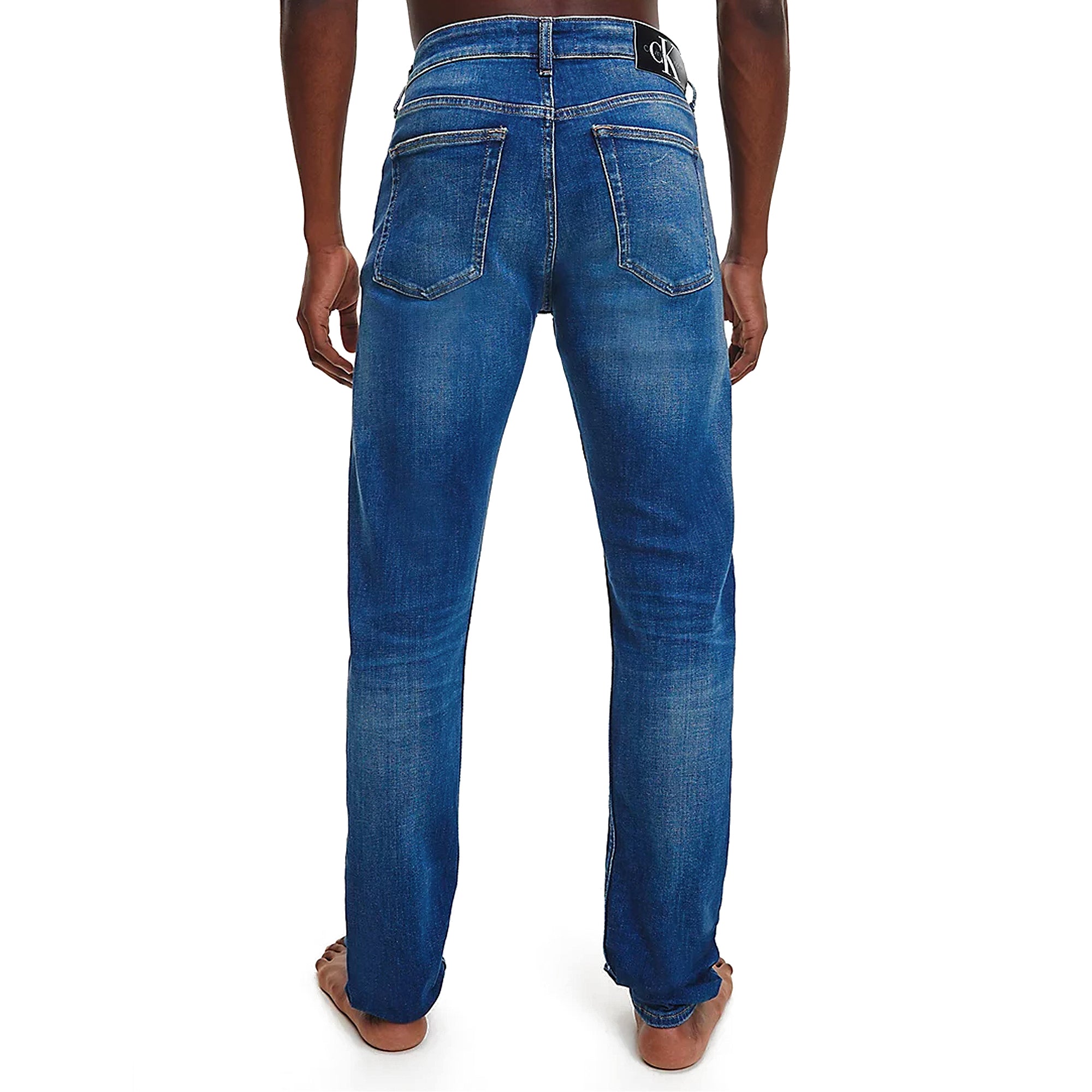 Calvin Klein Slim Tapered Jeans - Stone Wash Mid Blue