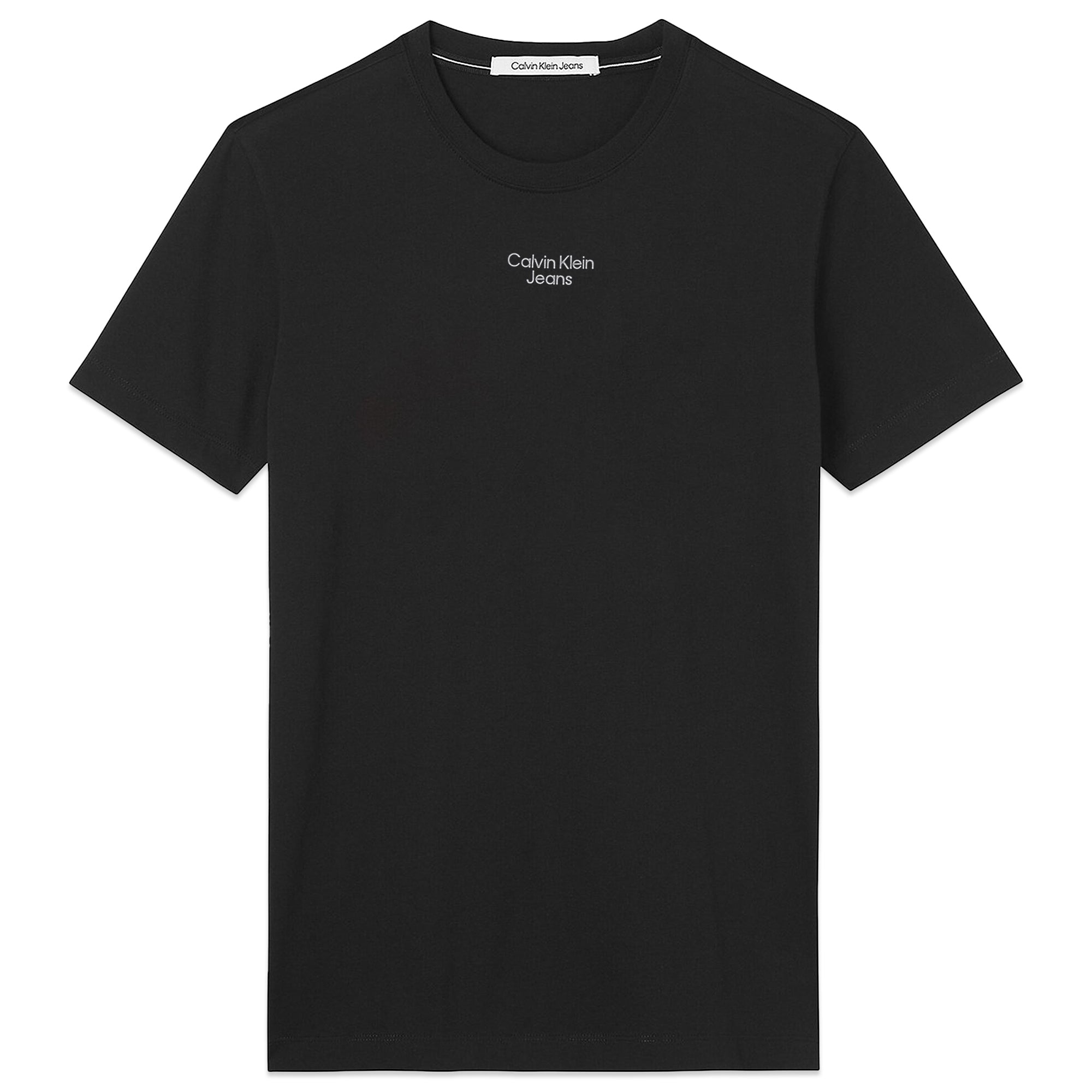 Calvin Klein Stacked Logo T-Shirt - Black