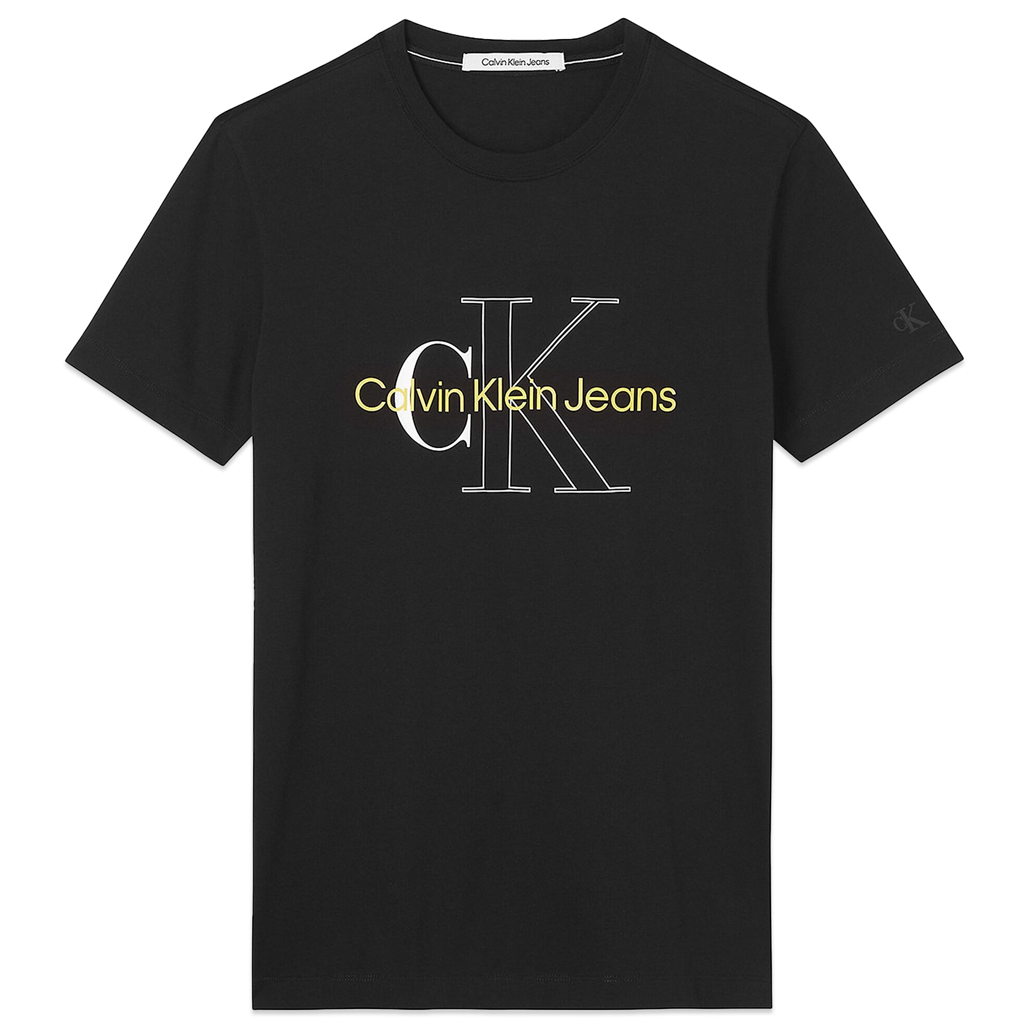 Calvin Klein Two Tone Monogram T-Shirt - Black