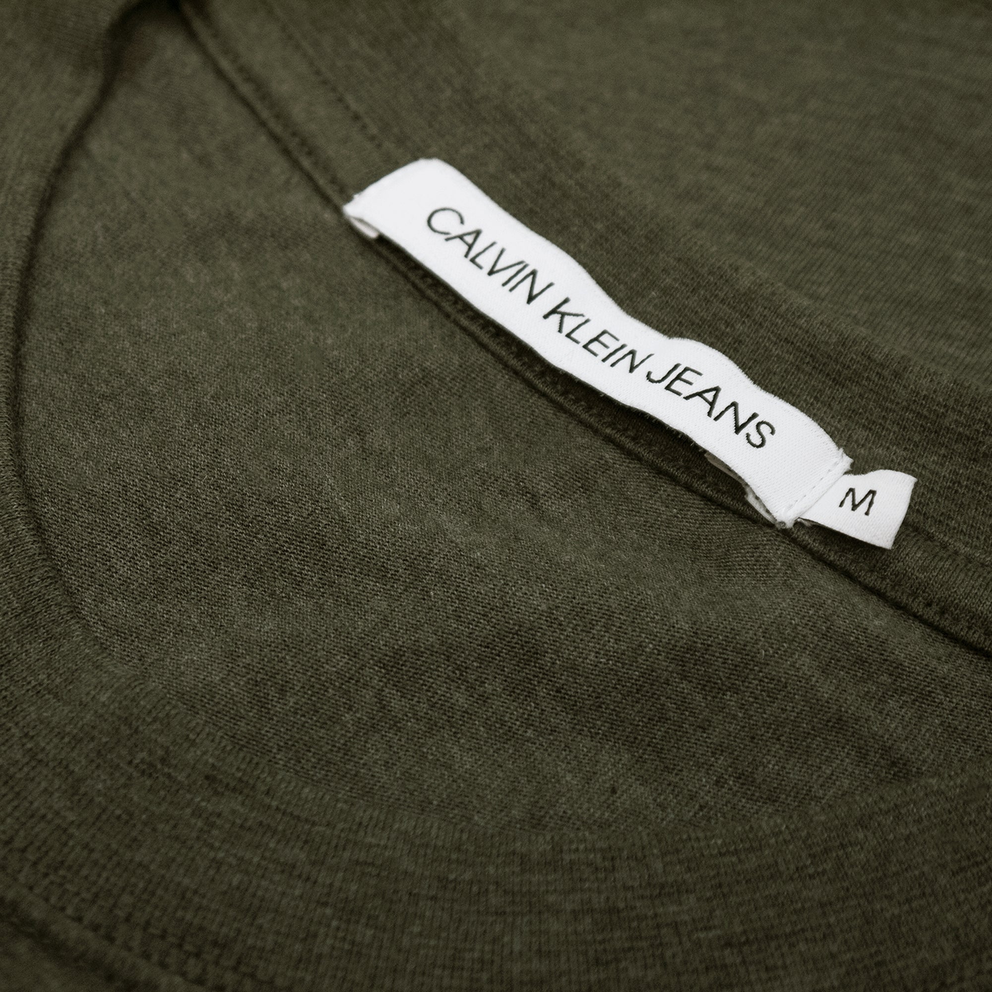 Calvin Klein Core GMD CKJ Logo T-Shirt - Khaki Marl