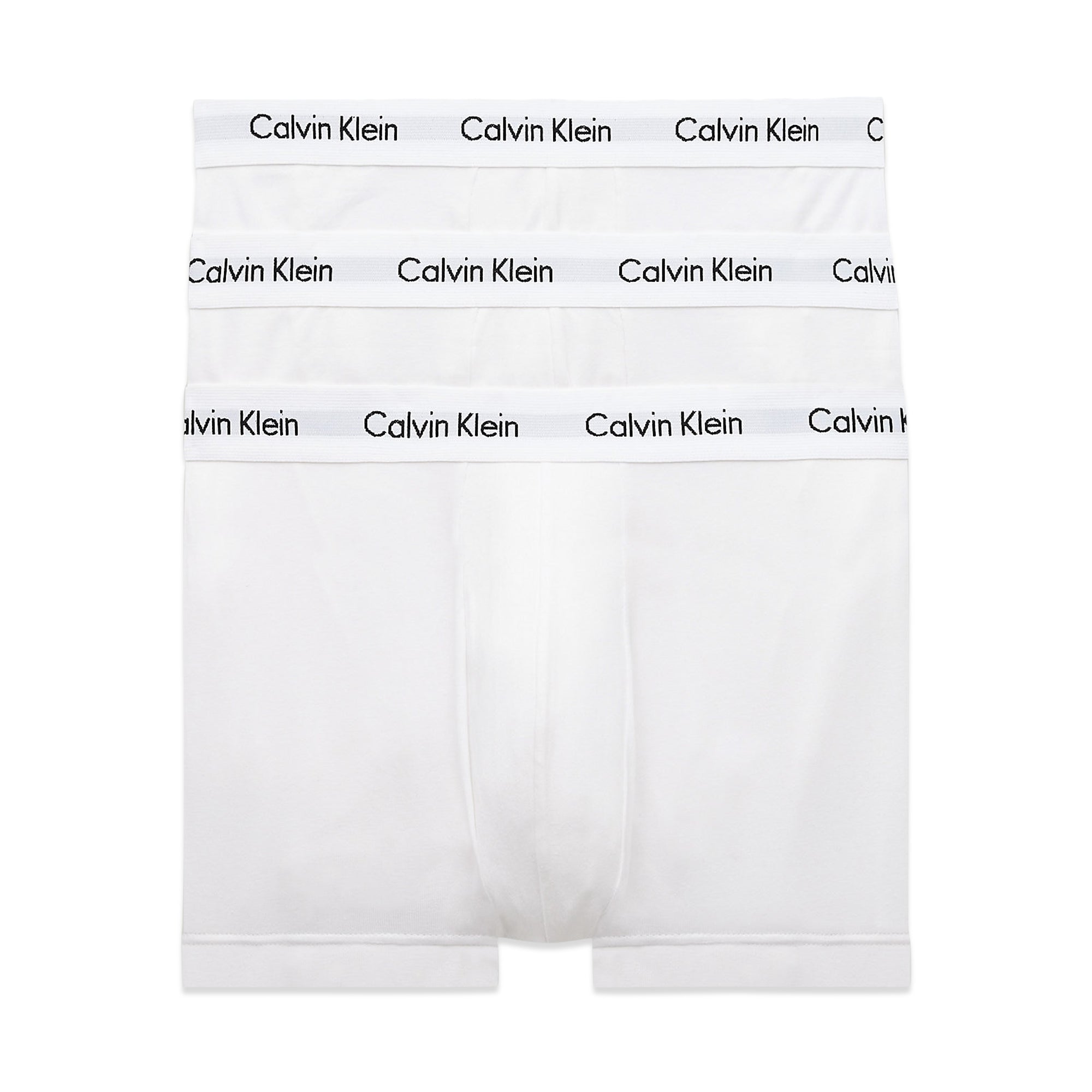 Calvin Klein Low Rise Cotton Stretch Trunks - White