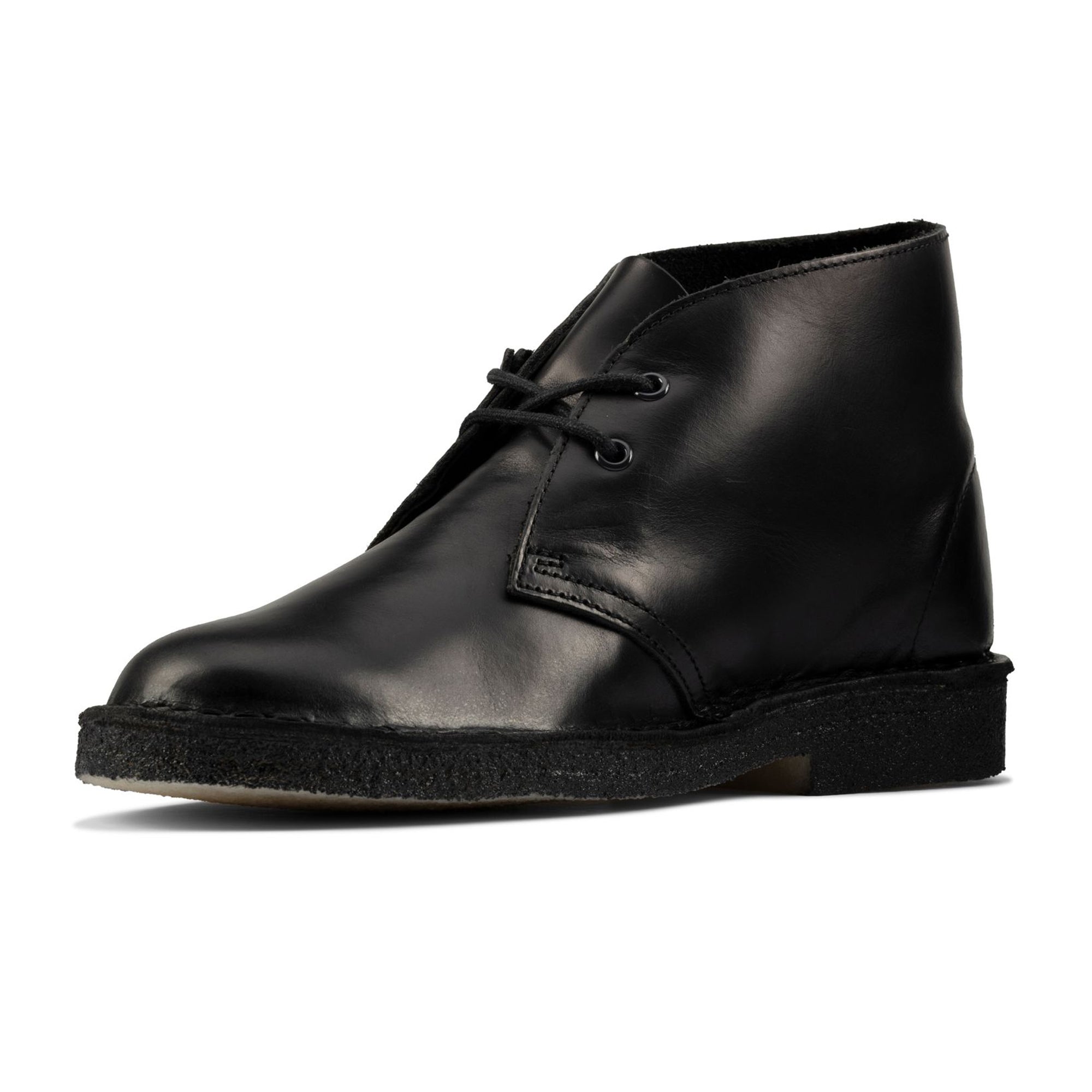 Clarks Originals New Desert Boot - Polished Black