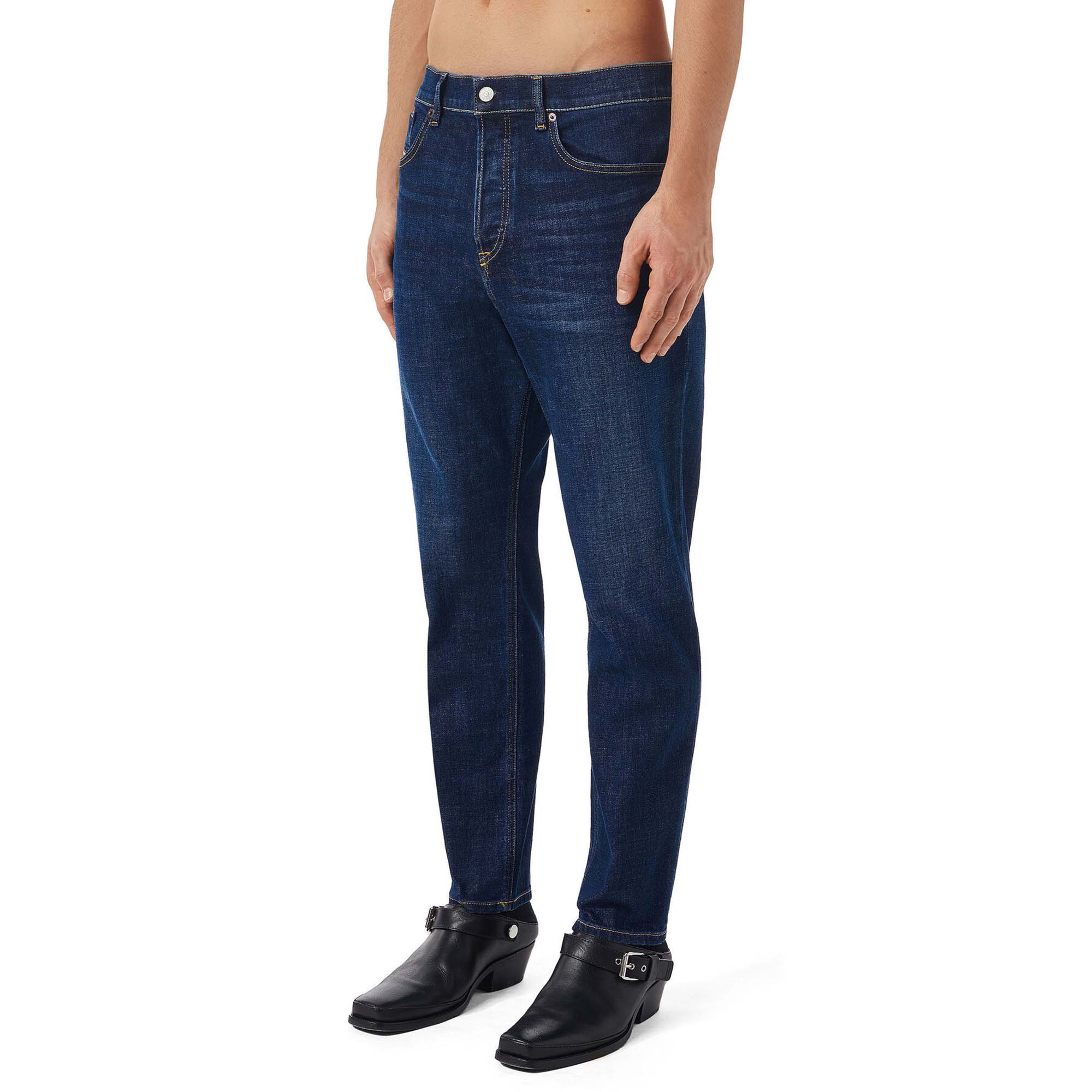 Diesel D-Fining 09B90 Tapered Fit Jeans - Mid Blue