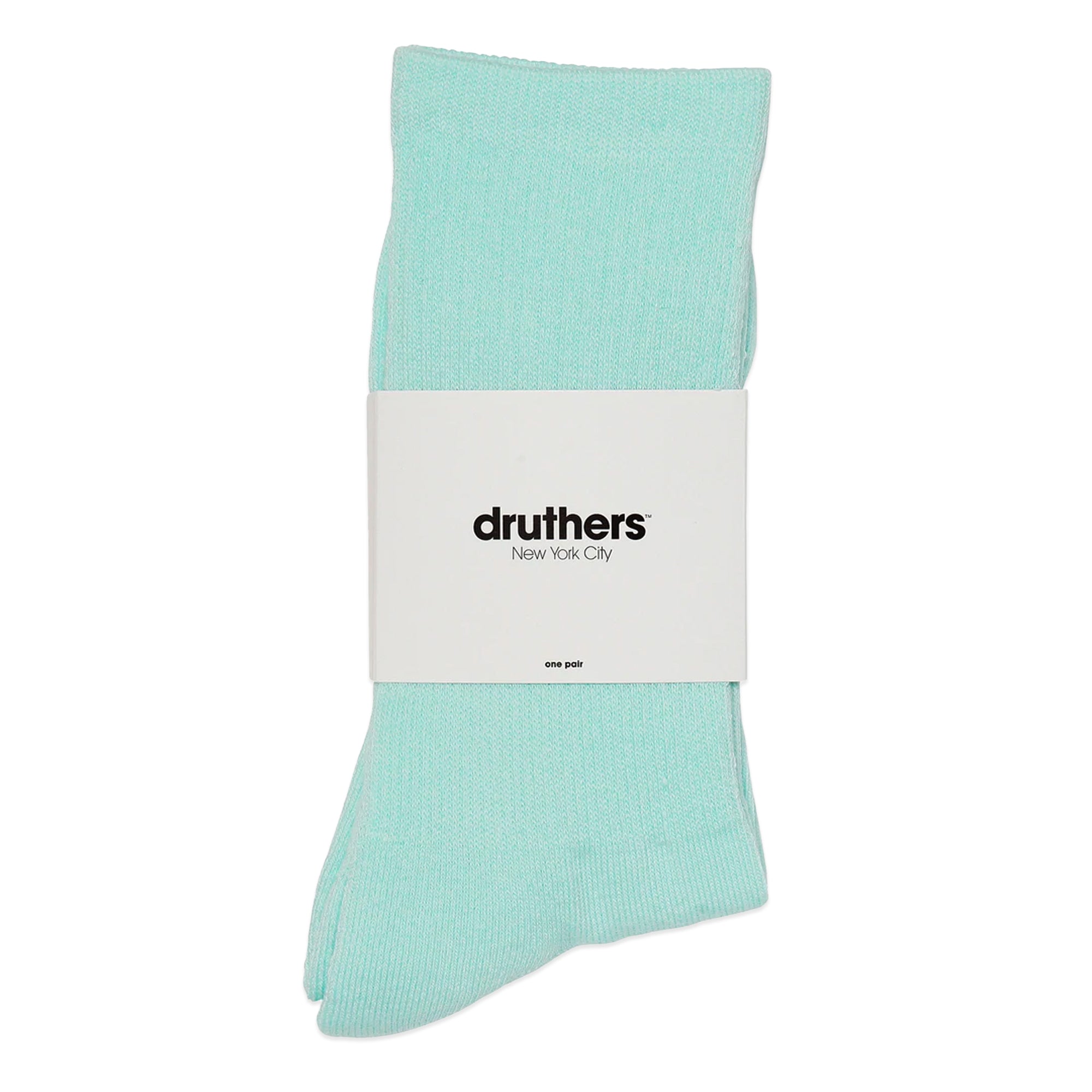 Druthers Organic Cotton Everyday Crew Socks - Mint